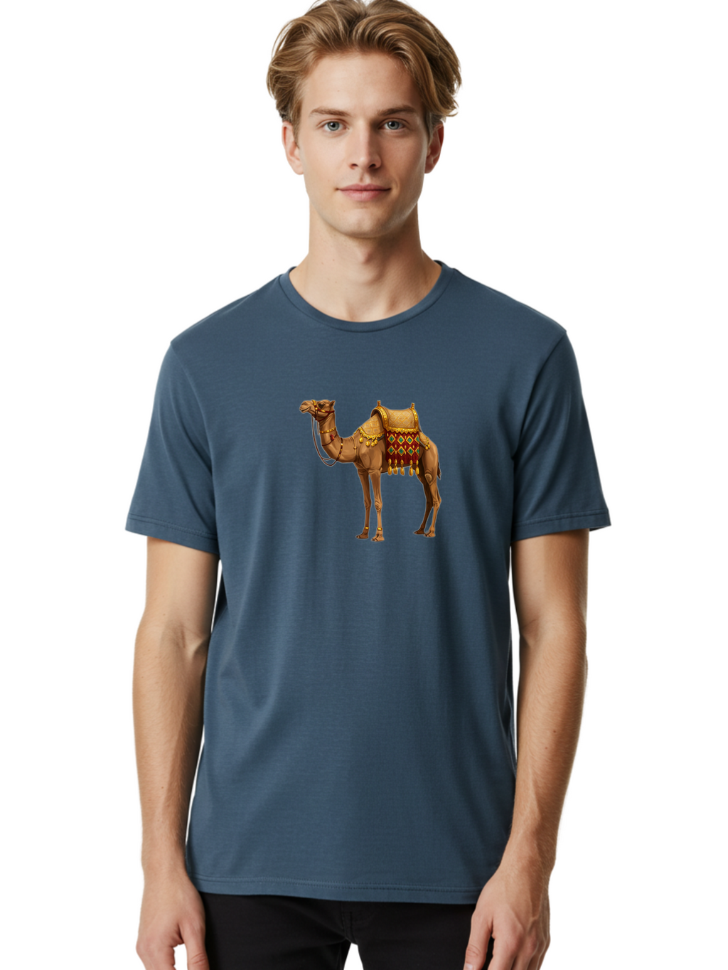 Camel-3 Men'S Graphic Tee, 100% Cotton, Comfortable Casual Summer Wear, Machine Washable, Vintage Camera, Old Camera, Antique Camera, Black Camera, Classic Photography, Photography Equipment, Nostalgic Device, Film Camera, Camera Art Bag241
