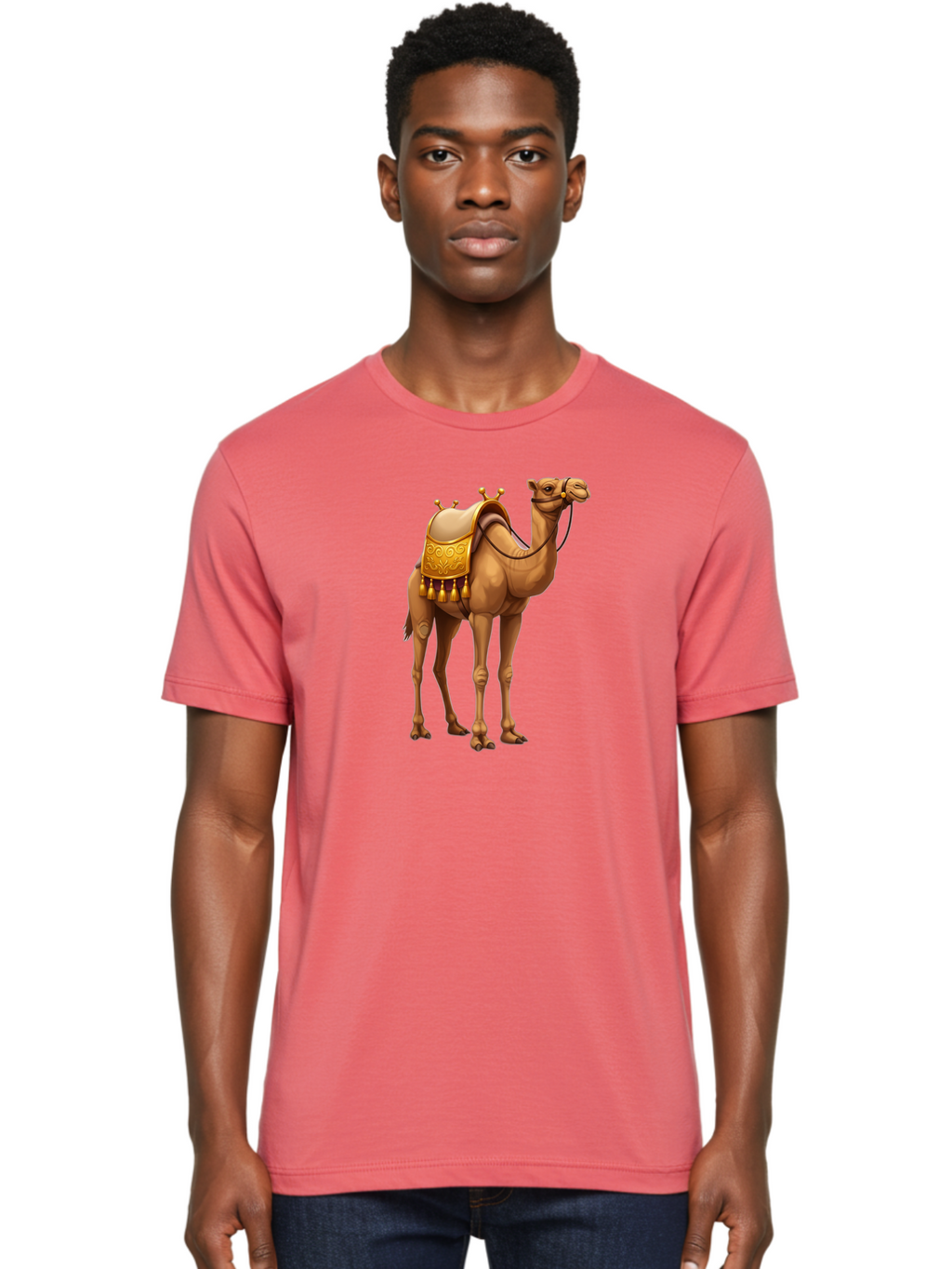 Camel Men'S Graphic Tee, 100% Cotton, Comfortable Casual Summer Wear, Machine Washable, Vintage Camera, Old Camera, Antique Camera, Black Camera, Classic Photography, Photography Equipment, Nostalgic Device, Film Camera, Camera Art Bag243