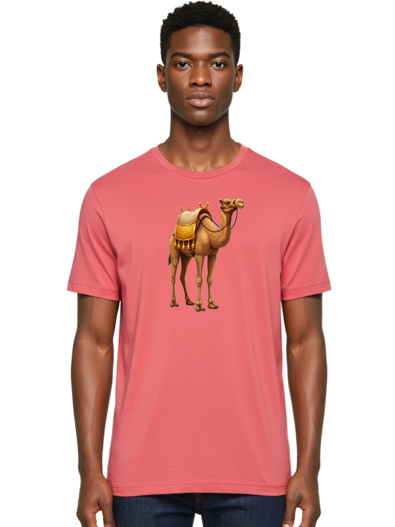 Camel Men'S Graphic Tee, 100% Cotton, Comfortable Casual Summer Wear, Machine Washable, Vintage Camera, Old Camera, Antique Camera, Black Camera, Classic Photography, Photography Equipment, Nostalgic Device, Film Camera, Camera Art Bag243
