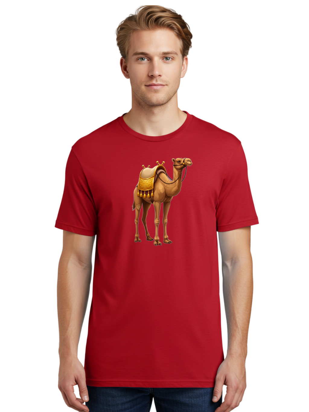 Camel Men'S Graphic Tee, 100% Cotton, Comfortable Casual Summer Wear, Machine Washable, Vintage Camera, Old Camera, Antique Camera, Black Camera, Classic Photography, Photography Equipment, Nostalgic Device, Film Camera, Camera Art Bag243