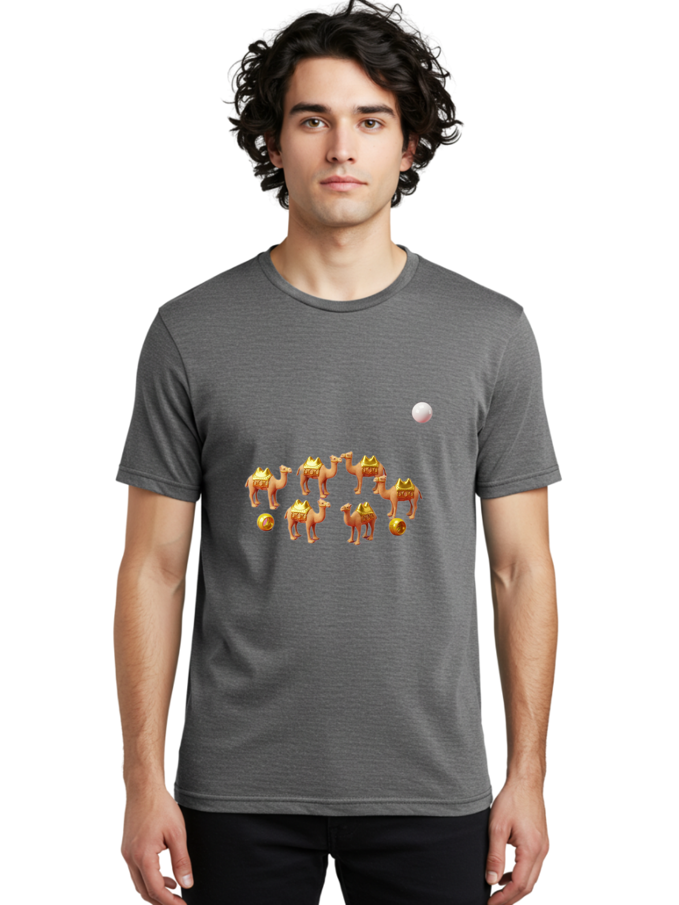 Camels-And-Treasure Men'S Graphic Tee, 100% Cotton, Comfortable Casual Summer Wear, Machine Washable, Vintage Camera, Old Camera, Antique Camera, Black Camera, Classic Photography, Photography Equipment, Nostalgic Device, Film Camera, Bag244