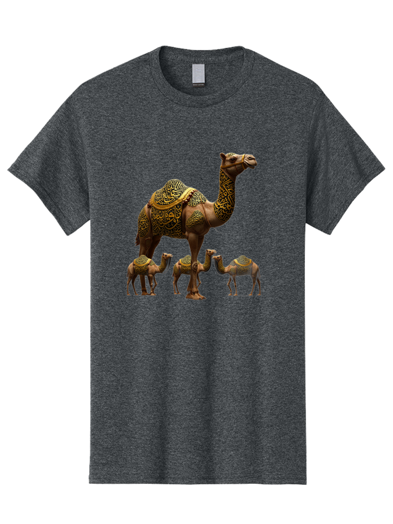 Camels-With-Arabic-Calligraphy Men'S Graphic Tee, 100% Cotton, Comfortable Casual Summer Wear, Machine Washable, Vintage Camera, Old Camera, Antique Camera, Black Camera, Classic Photography, Photography Equipment, Nostalgic Device, Bag245