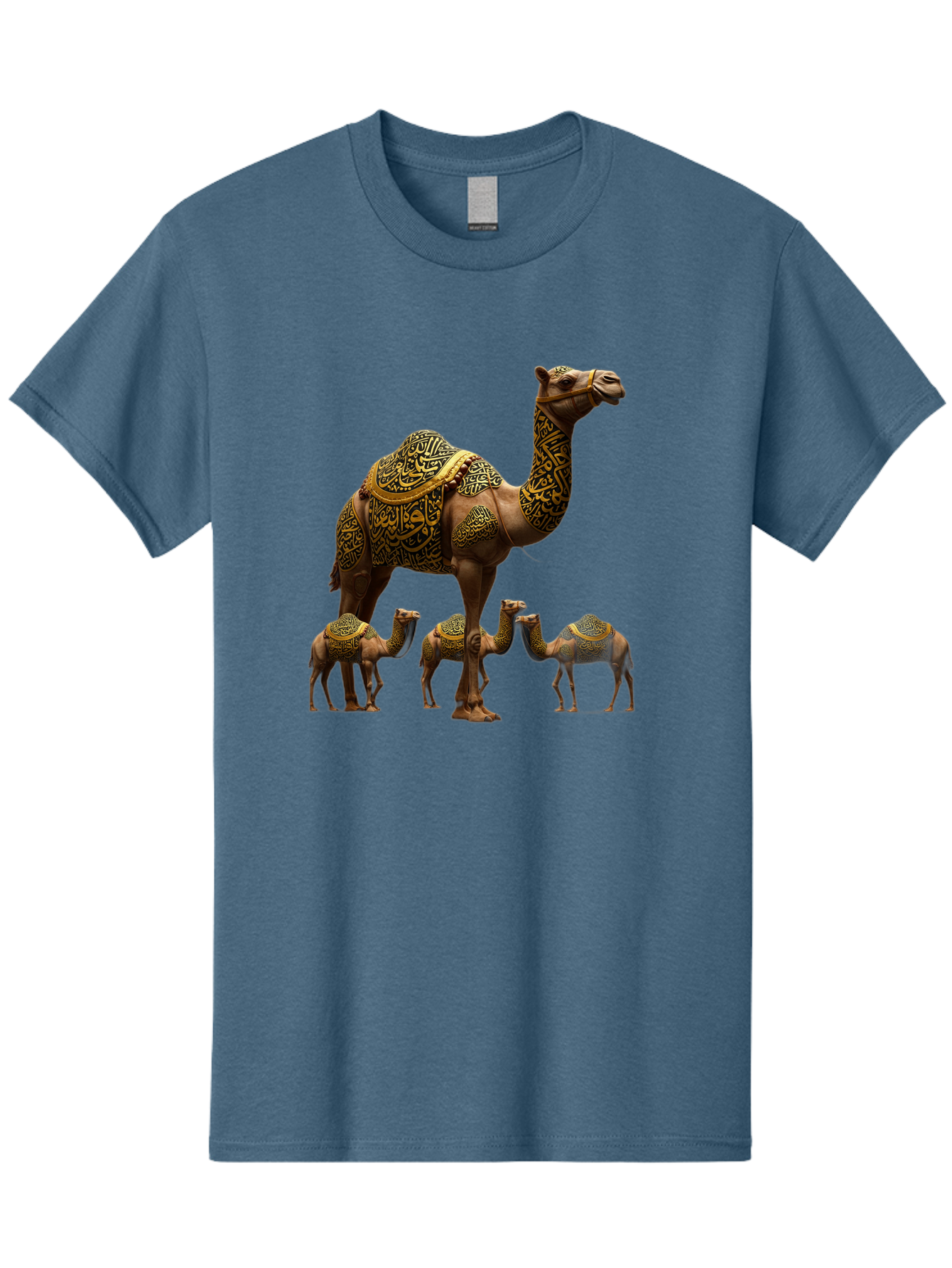 Camels-With-Arabic-Calligraphy Men'S Graphic Tee, 100% Cotton, Comfortable Casual Summer Wear, Machine Washable, Vintage Camera, Old Camera, Antique Camera, Black Camera, Classic Photography, Photography Equipment, Nostalgic Device, Bag245