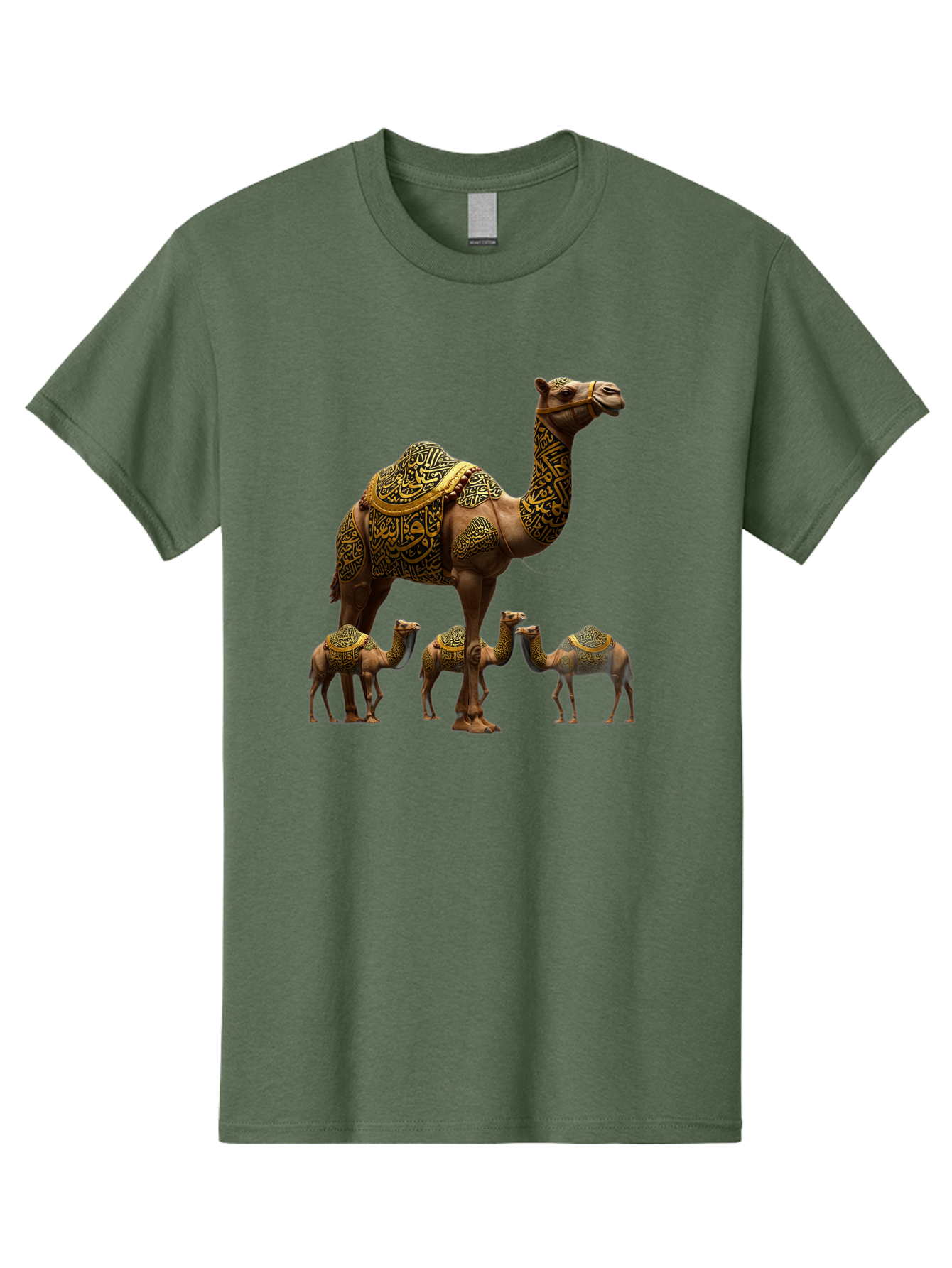 Camels-With-Arabic-Calligraphy Men'S Graphic Tee, 100% Cotton, Comfortable Casual Summer Wear, Machine Washable, Vintage Camera, Old Camera, Antique Camera, Black Camera, Classic Photography, Photography Equipment, Nostalgic Device, Bag245