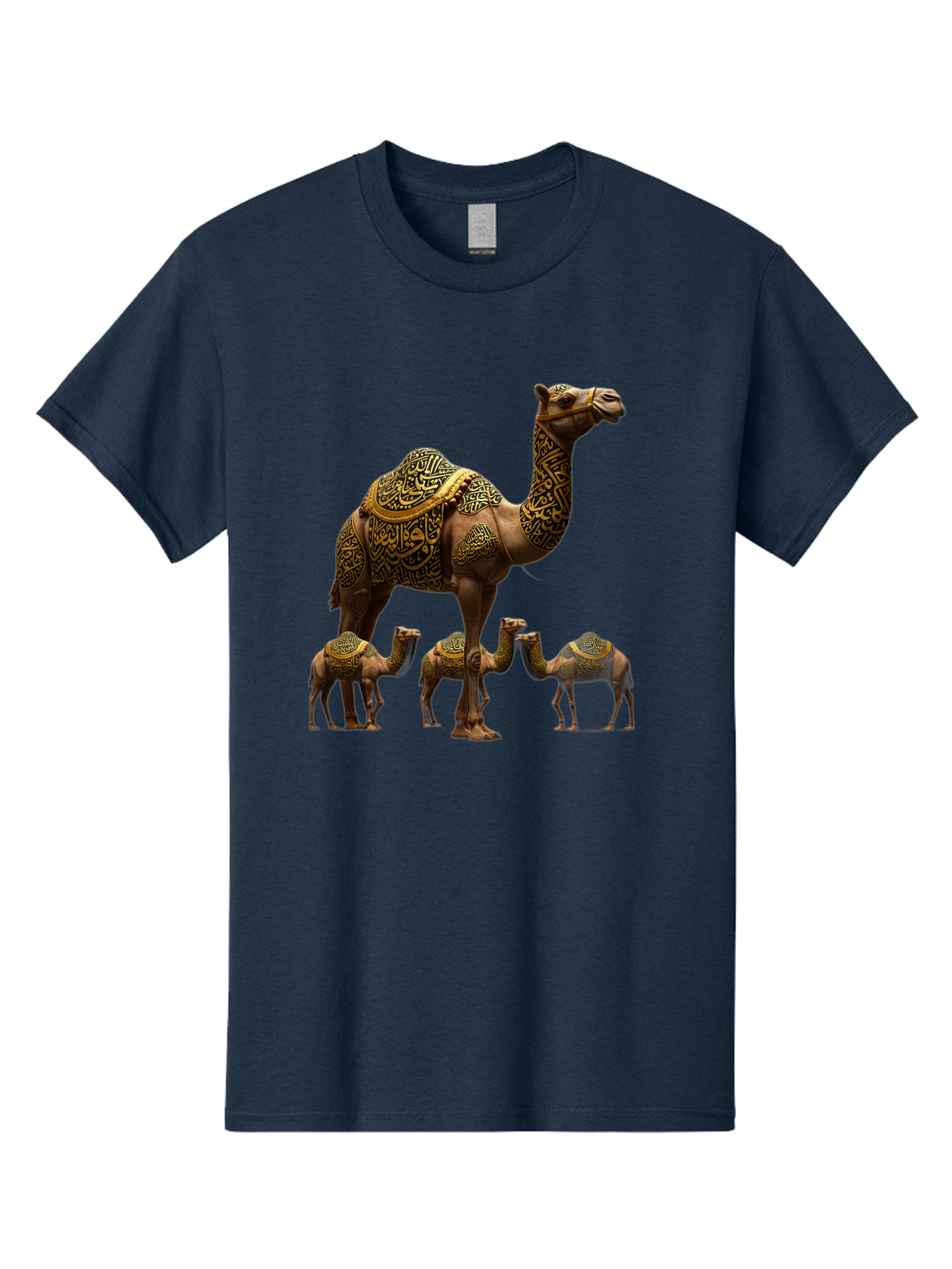 Camels-With-Arabic-Calligraphy Men'S Graphic Tee, 100% Cotton, Comfortable Casual Summer Wear, Machine Washable, Vintage Camera, Old Camera, Antique Camera, Black Camera, Classic Photography, Photography Equipment, Nostalgic Device, Bag245