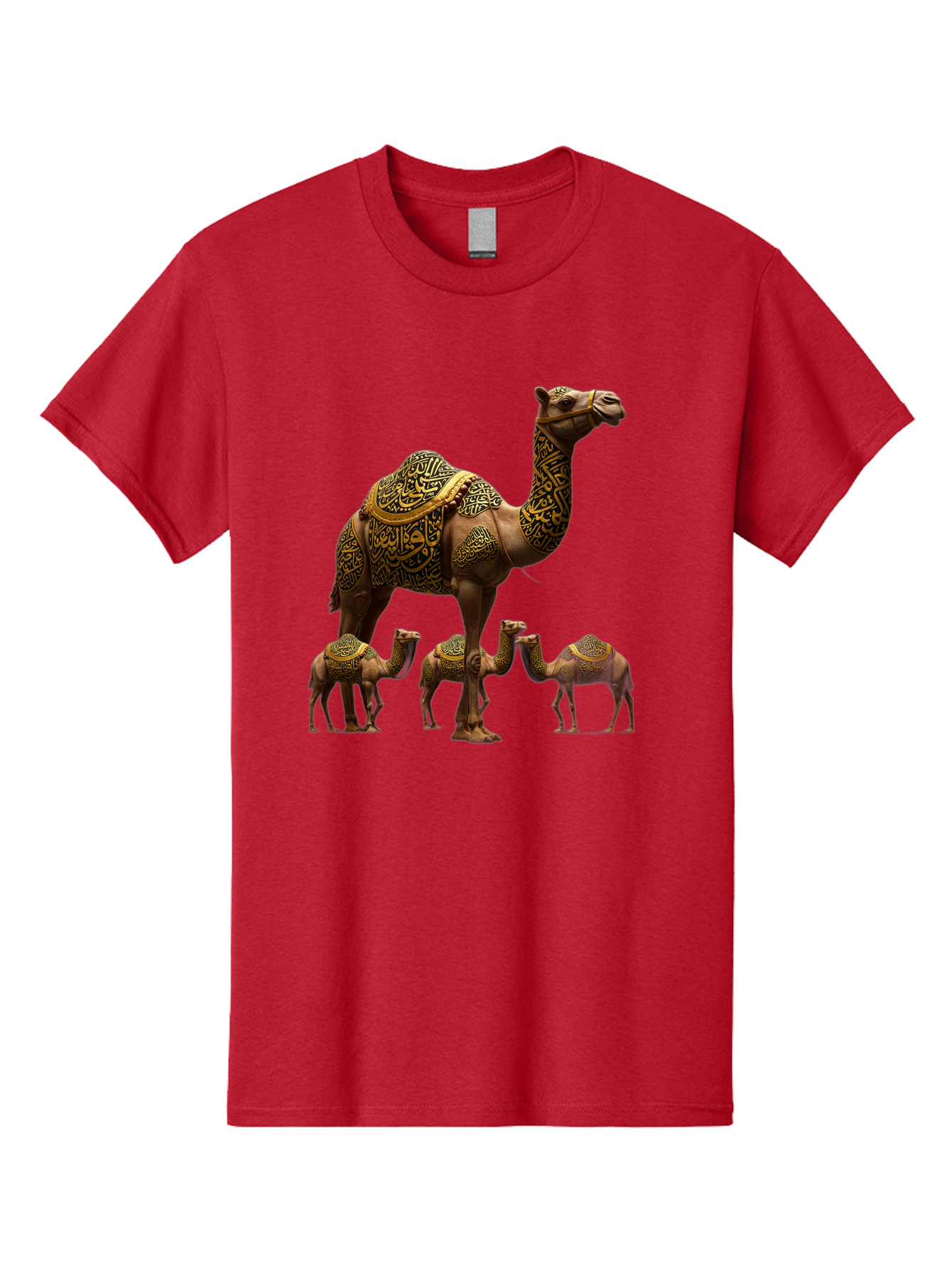 Camels-With-Arabic-Calligraphy Men'S Graphic Tee, 100% Cotton, Comfortable Casual Summer Wear, Machine Washable, Vintage Camera, Old Camera, Antique Camera, Black Camera, Classic Photography, Photography Equipment, Nostalgic Device, Bag245