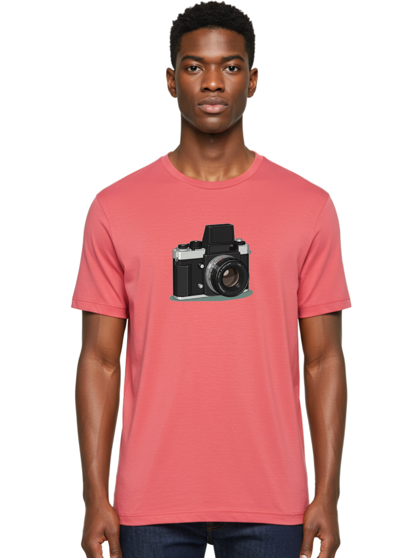 Camera Men'S Graphic Tee, 100% Cotton, Comfortable Casual Summer Wear, Machine Washable, Vintage Camera, Old Camera, Antique Camera, Black Camera, Classic Photography, Photography Equipment, Nostalgic Device, Film Camera, Camera Art Bag246