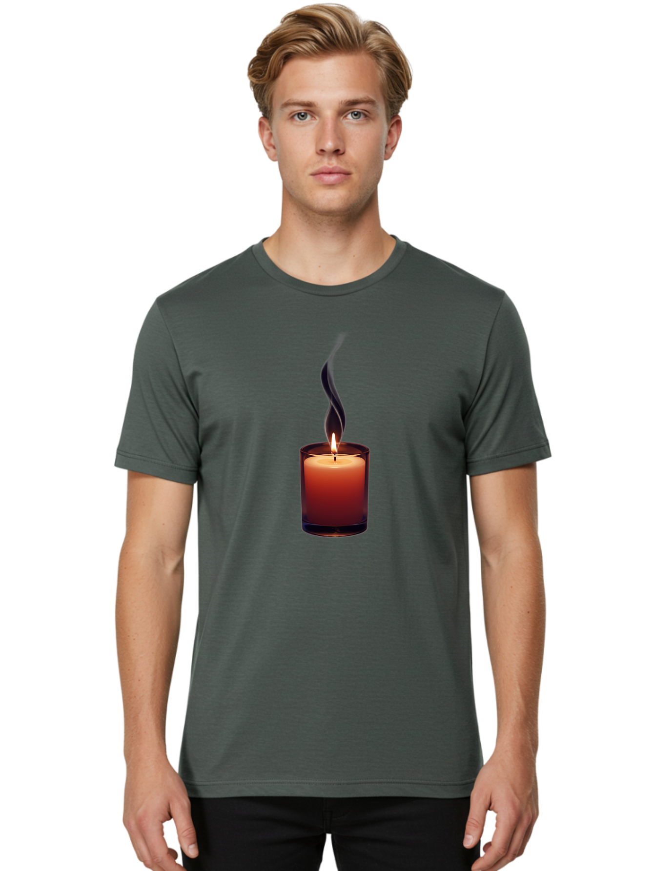Candle-Flame Men'S Graphic Tee, 100% Cotton, Comfortable Casual Summer Wear, Machine Washable, Vintage Camera, Old Camera, Antique Camera, Black Camera, Classic Photography, Photography Equipment, Nostalgic Device, Film Camera, Camera Art Bag247