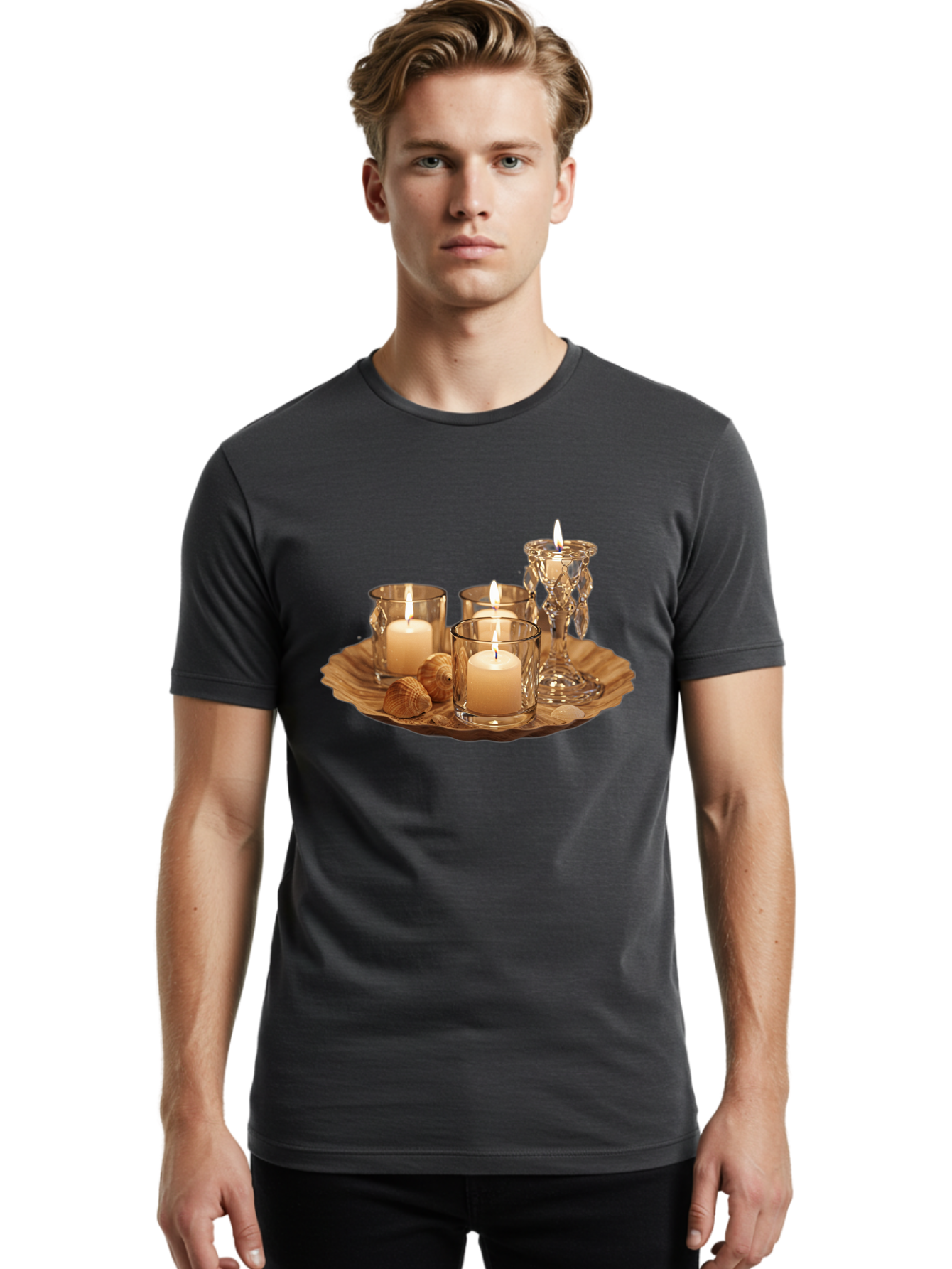 Candle-Holder-Tray Men'S Graphic Tee, 100% Cotton, Comfortable Casual Summer Wear, Machine Washable, Vintage Camera, Old Camera, Antique Camera, Black Camera, Classic Photography, Photography Equipment, Nostalgic Device, Film Camera, Bag249