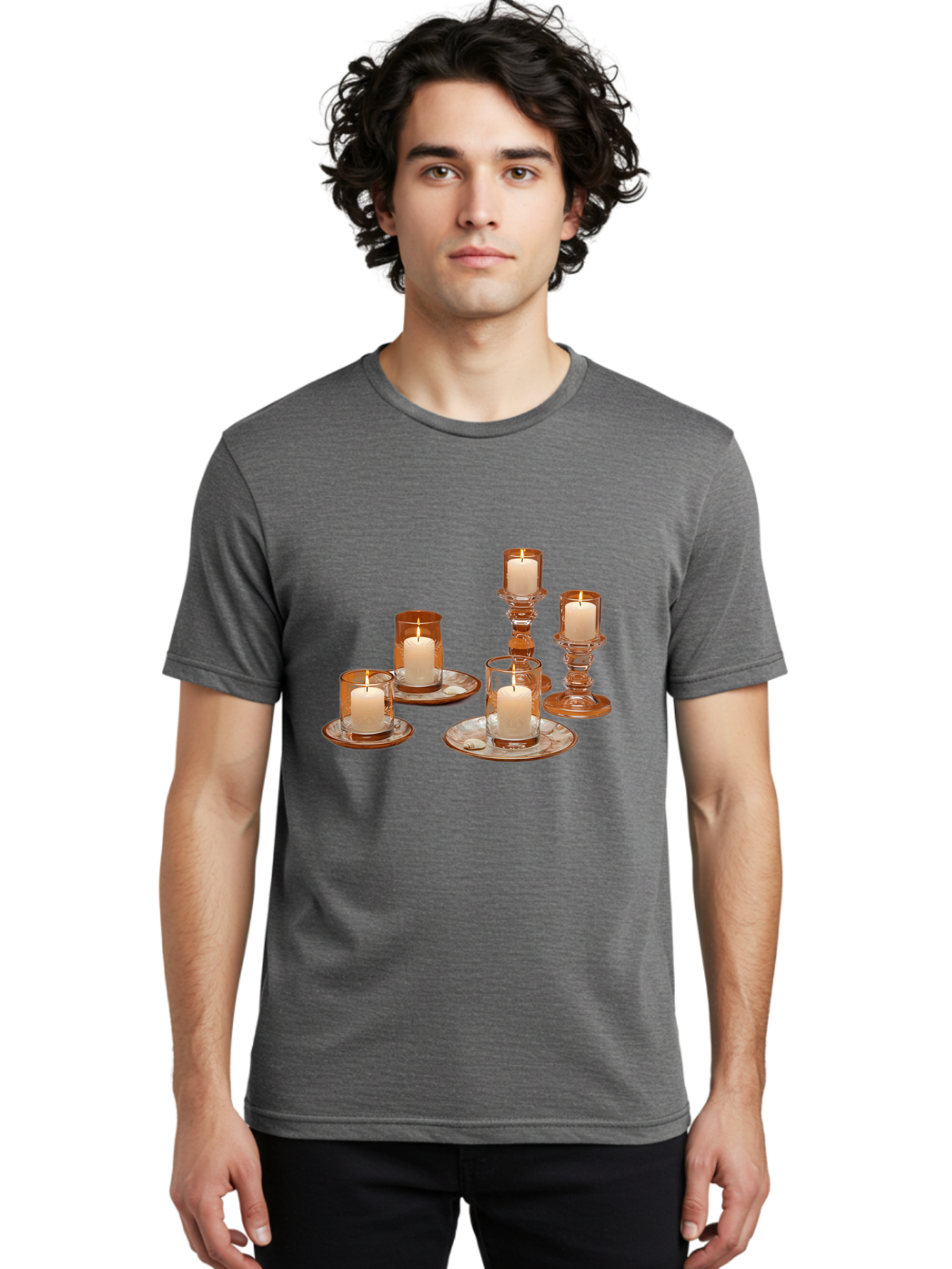 Candle-Holders-1 Men'S Graphic Tee, 100% Cotton, Comfortable Casual Summer Wear, Machine Washable, Vintage Camera, Old Camera, Antique Camera, Black Camera, Classic Photography, Photography Equipment, Nostalgic Device, Film Camera, Camera Art Bag251