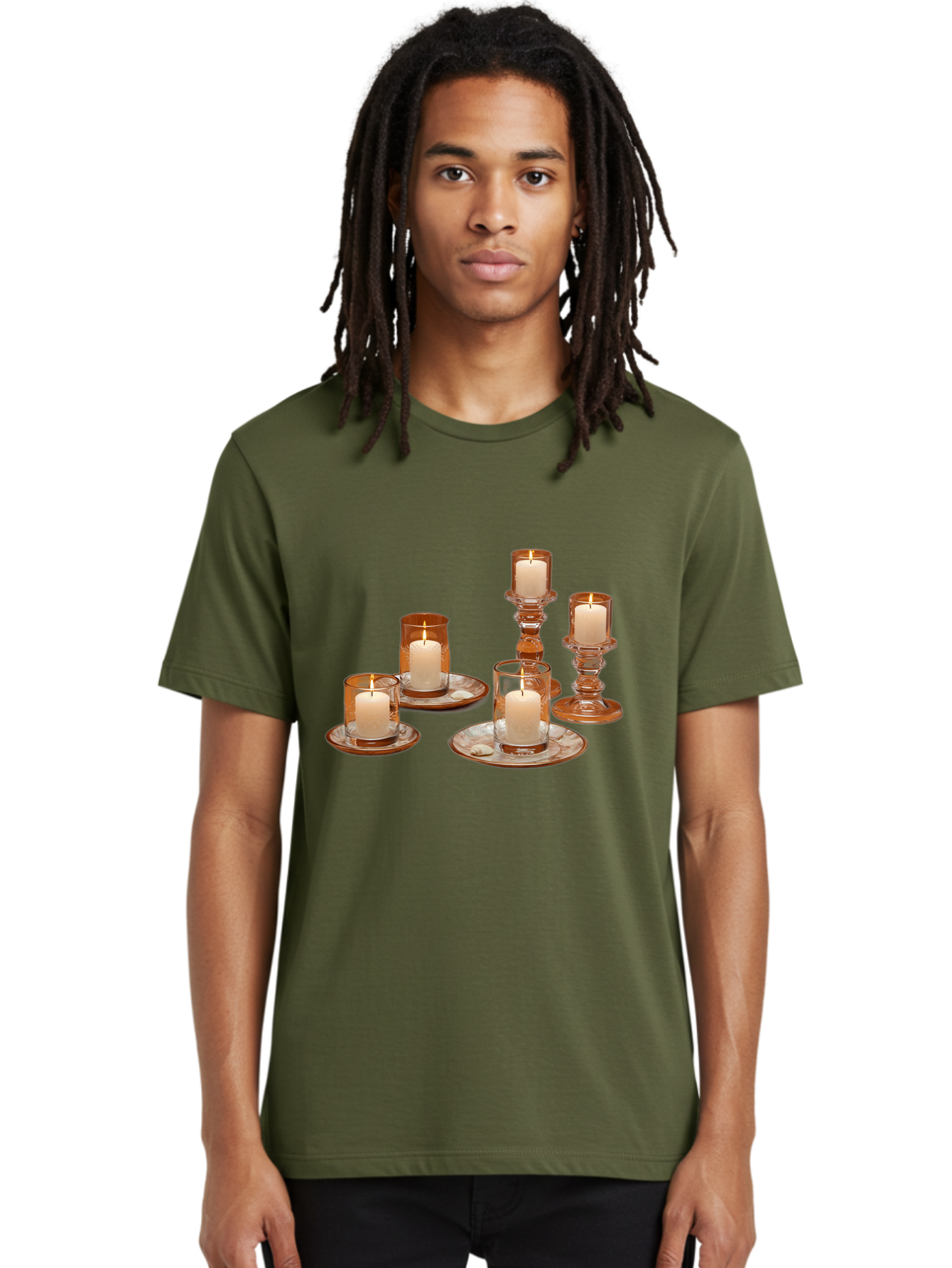 Candle-Holders-1 Men'S Graphic Tee, 100% Cotton, Comfortable Casual Summer Wear, Machine Washable, Vintage Camera, Old Camera, Antique Camera, Black Camera, Classic Photography, Photography Equipment, Nostalgic Device, Film Camera, Camera Art Bag251