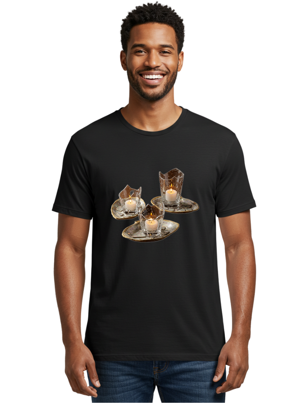 Candle-Holders-With-Tea-Lights Men'S Graphic Tee, 100% Cotton, Comfortable Casual Summer Wear, Machine Washable, Vintage Camera, Old Camera, Antique Camera, Black Camera, Classic Photography, Photography Equipment, Nostalgic Device, Bag253