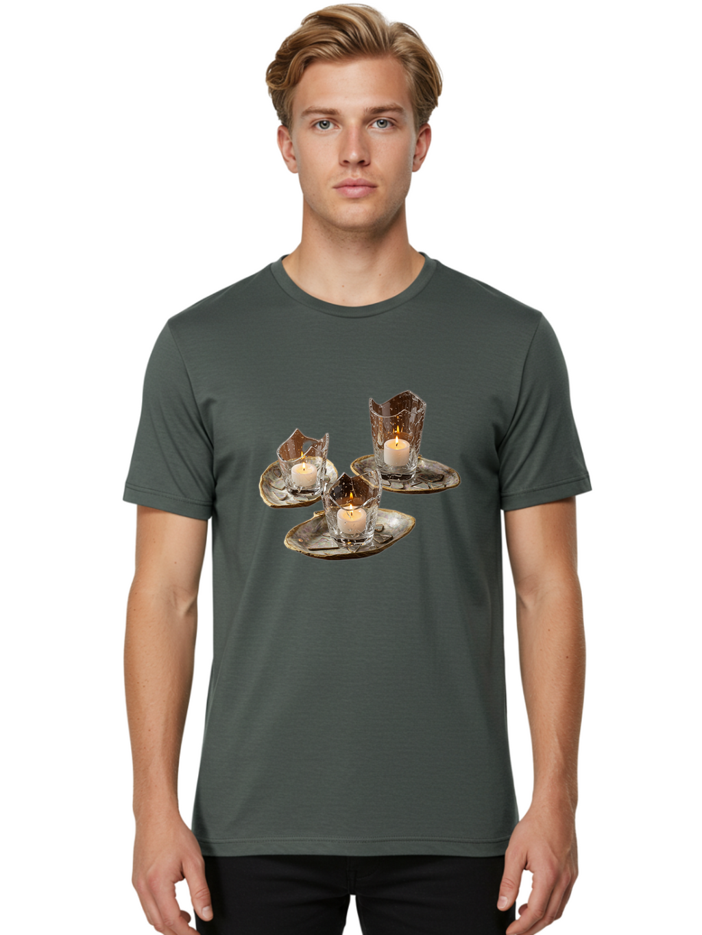 Candle-Holders-With-Tea-Lights Men'S Graphic Tee, 100% Cotton, Comfortable Casual Summer Wear, Machine Washable, Vintage Camera, Old Camera, Antique Camera, Black Camera, Classic Photography, Photography Equipment, Nostalgic Device, Bag253