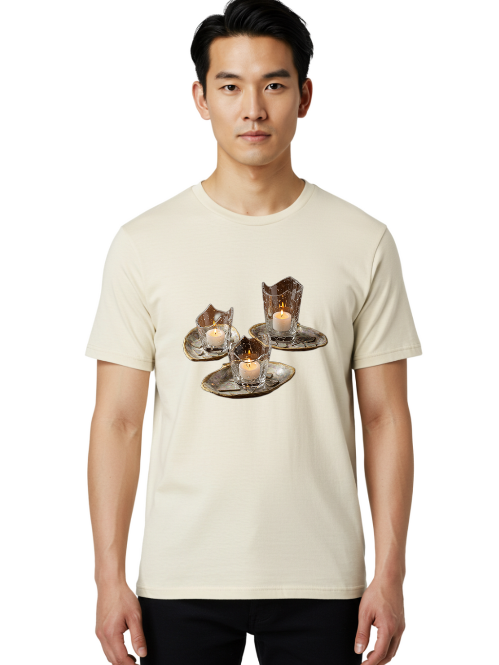 Candle-Holders-With-Tea-Lights Men'S Graphic Tee, 100% Cotton, Comfortable Casual Summer Wear, Machine Washable, Vintage Camera, Old Camera, Antique Camera, Black Camera, Classic Photography, Photography Equipment, Nostalgic Device, Bag253