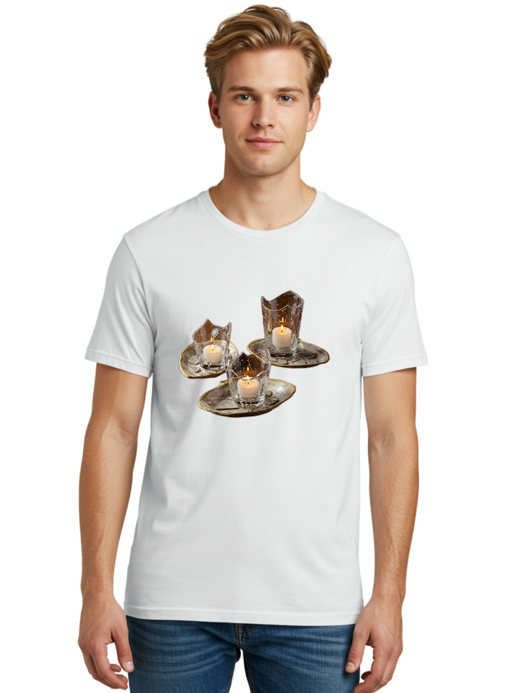 Candle-Holders-With-Tea-Lights Men'S Graphic Tee, 100% Cotton, Comfortable Casual Summer Wear, Machine Washable, Vintage Camera, Old Camera, Antique Camera, Black Camera, Classic Photography, Photography Equipment, Nostalgic Device, Bag253