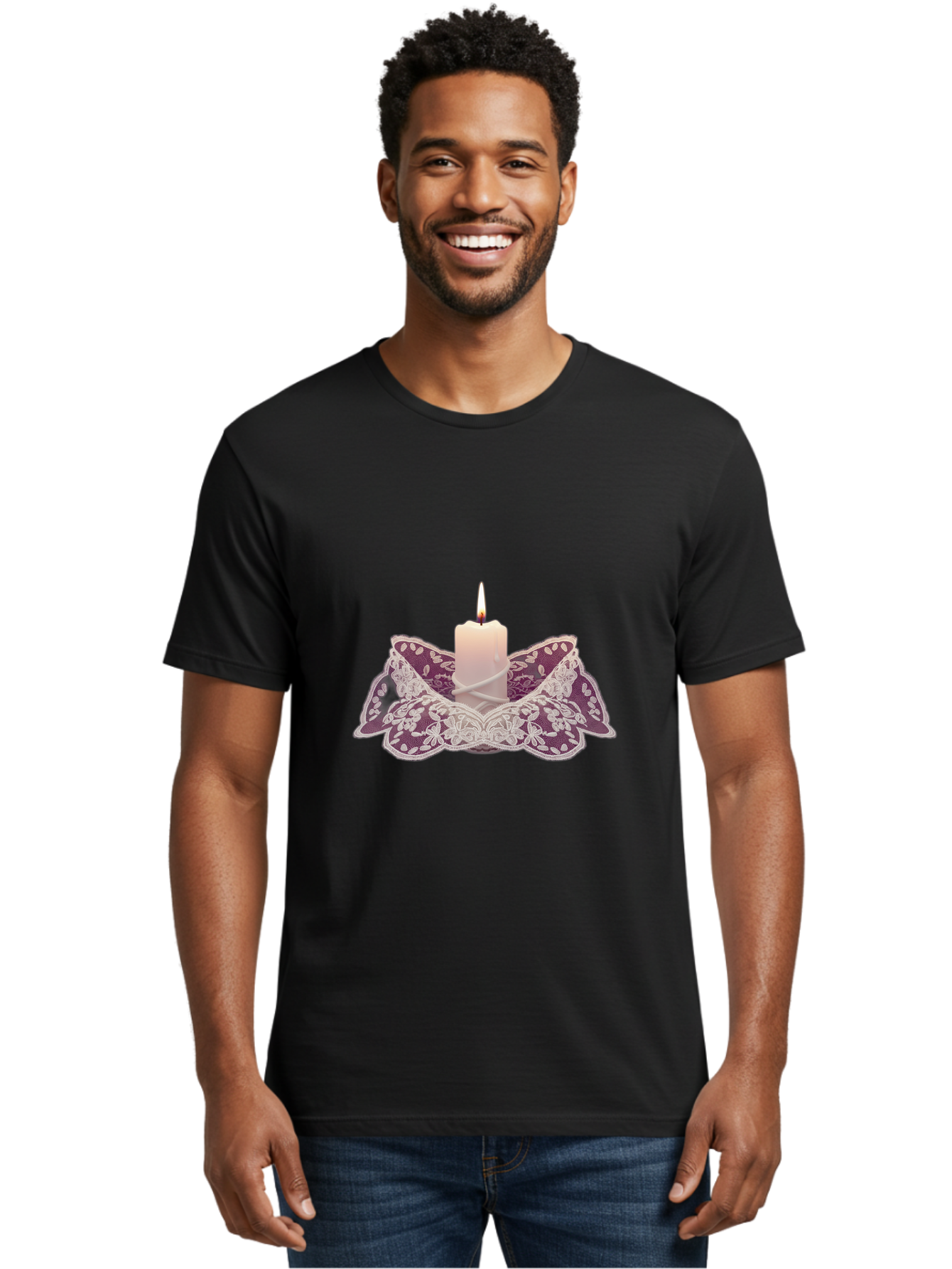 Candle-In-Lace-Holder Men'S Graphic Tee, 100% Cotton, Comfortable Casual Summer Wear, Machine Washable, Vintage Camera, Old Camera, Antique Camera, Black Camera, Classic Photography, Photography Equipment, Nostalgic Device, Film Camera, Bag255
