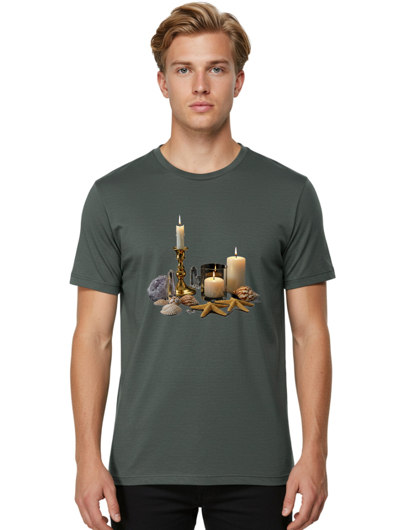Candles-And-Seashells Men'S Graphic Tee, 100% Cotton, Comfortable Casual Summer Wear, Machine Washable, Vintage Camera, Old Camera, Antique Camera, Black Camera, Classic Photography, Photography Equipment, Nostalgic Device, Film Camera, Bag258