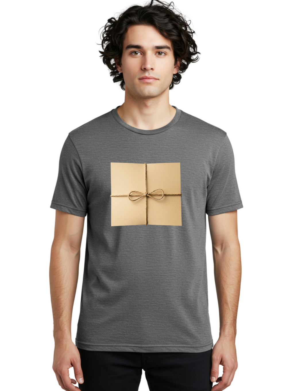 Card-With-Twine Men'S Graphic Tee, 100% Cotton, Comfortable Casual Summer Wear, Machine Washable, Vintage Camera, Old Camera, Antique Camera, Black Camera, Classic Photography, Photography Equipment, Nostalgic Device, Film Camera, Camera Art Bag259