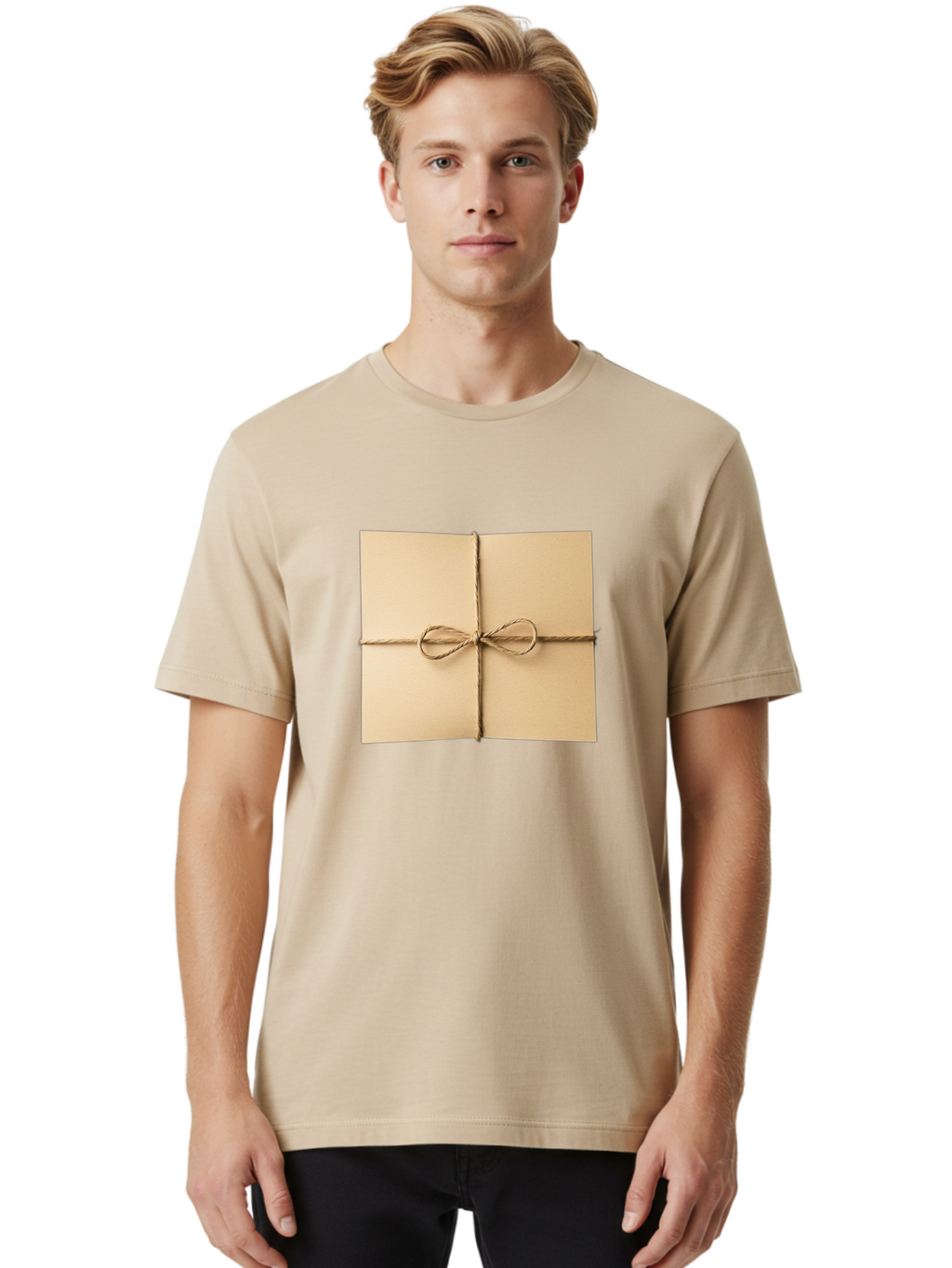 Card-With-Twine Men'S Graphic Tee, 100% Cotton, Comfortable Casual Summer Wear, Machine Washable, Vintage Camera, Old Camera, Antique Camera, Black Camera, Classic Photography, Photography Equipment, Nostalgic Device, Film Camera, Camera Art Bag259