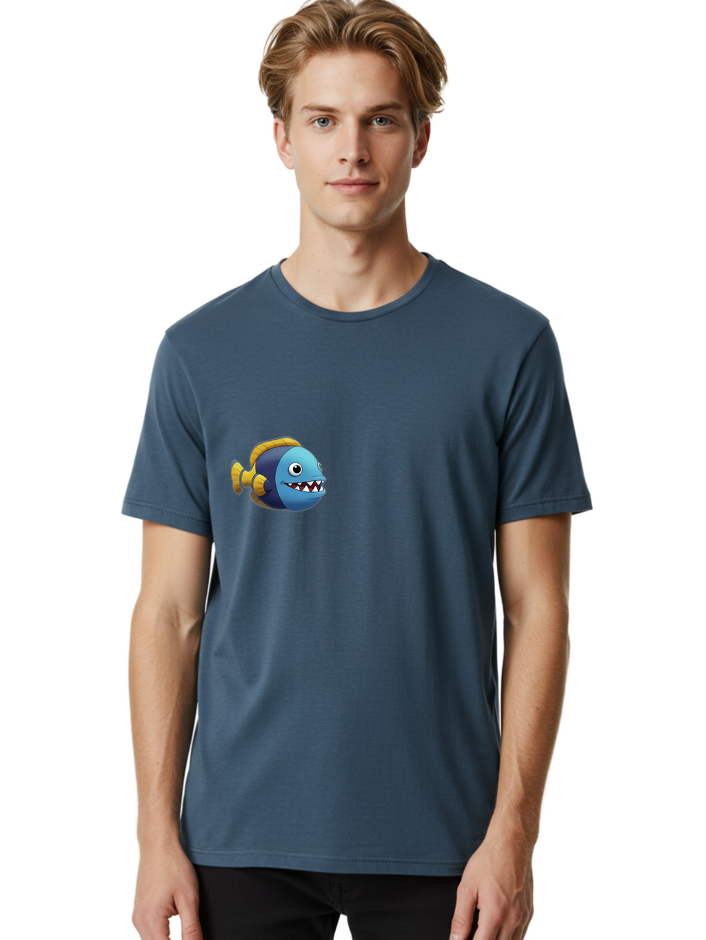 Cartoon-Fish-1 Men'S Graphic Tee, 100% Cotton, Comfortable Casual Summer Wear, Machine Washable, Vintage Camera, Old Camera, Antique Camera, Black Camera, Classic Photography, Photography Equipment, Nostalgic Device, Film Camera, Camera Art Bag261