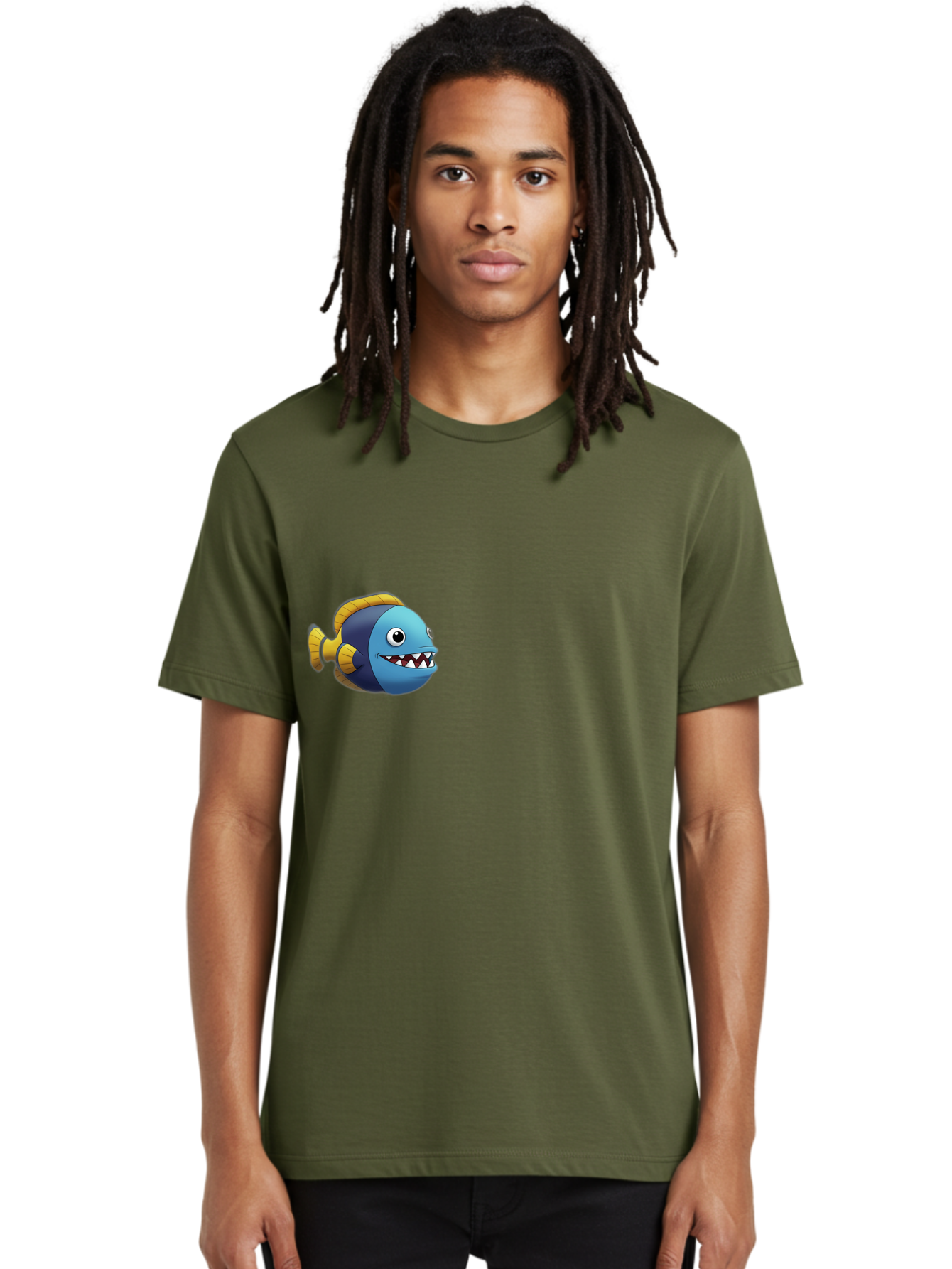 Cartoon-Fish-1 Men'S Graphic Tee, 100% Cotton, Comfortable Casual Summer Wear, Machine Washable, Vintage Camera, Old Camera, Antique Camera, Black Camera, Classic Photography, Photography Equipment, Nostalgic Device, Film Camera, Camera Art Bag261