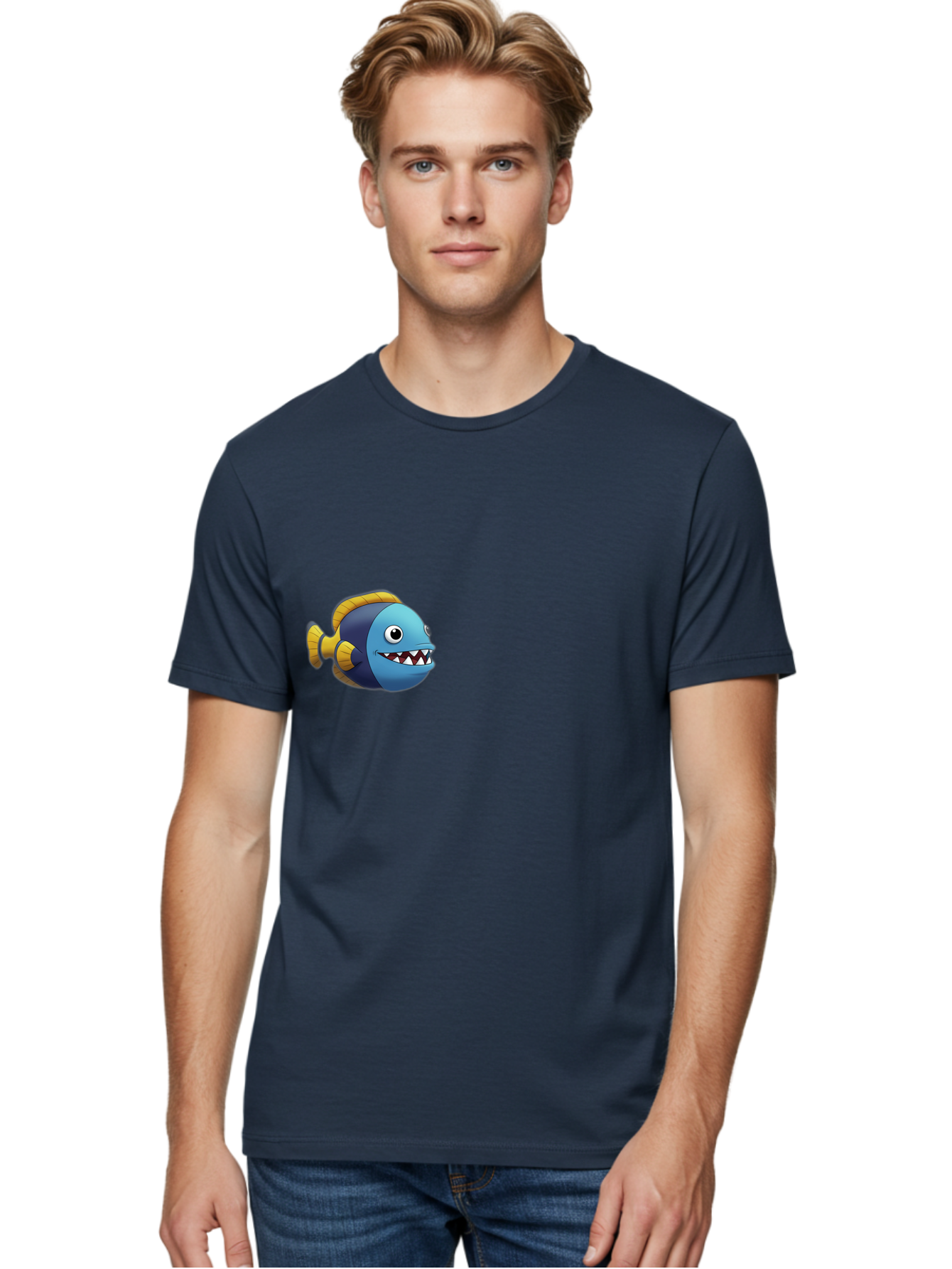 Cartoon-Fish-1 Men'S Graphic Tee, 100% Cotton, Comfortable Casual Summer Wear, Machine Washable, Vintage Camera, Old Camera, Antique Camera, Black Camera, Classic Photography, Photography Equipment, Nostalgic Device, Film Camera, Camera Art Bag261