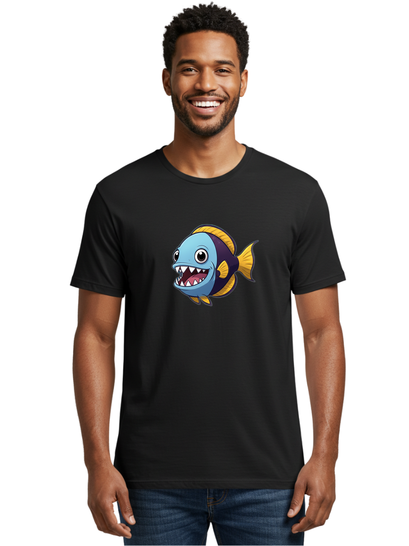 Cartoon-Fish Men'S Graphic Tee, 100% Cotton, Comfortable Casual Summer Wear, Machine Washable, Vintage Camera, Old Camera, Antique Camera, Black Camera, Classic Photography, Photography Equipment, Nostalgic Device, Film Camera, Camera Art Bag262