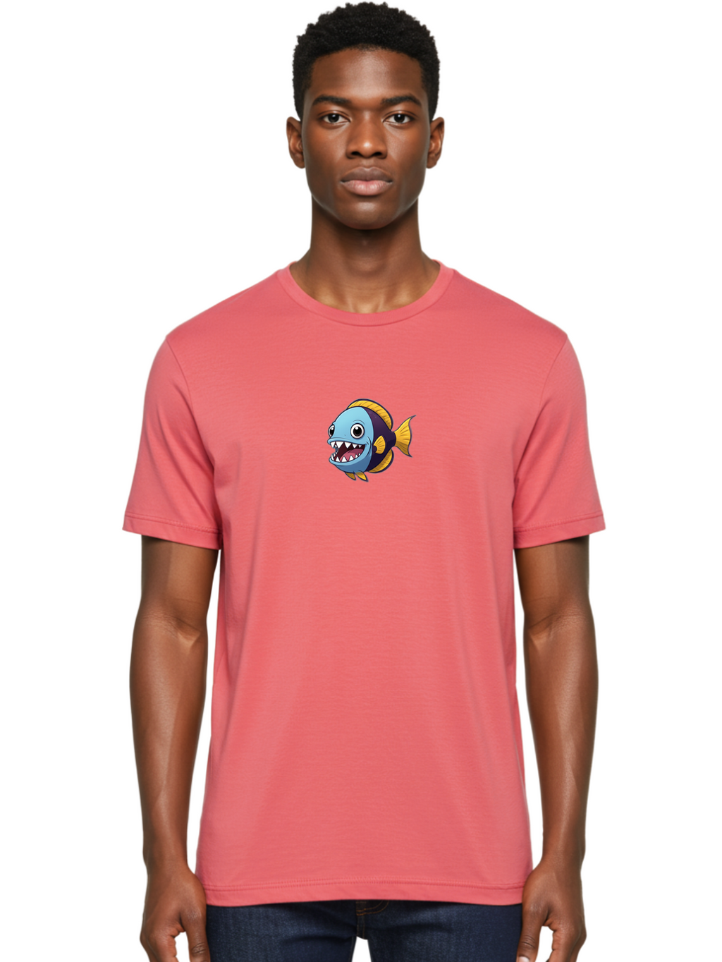 Cartoon-Fish Men'S Graphic Tee, 100% Cotton, Comfortable Casual Summer Wear, Machine Washable, Vintage Camera, Old Camera, Antique Camera, Black Camera, Classic Photography, Photography Equipment, Nostalgic Device, Film Camera, Camera Art Bag262