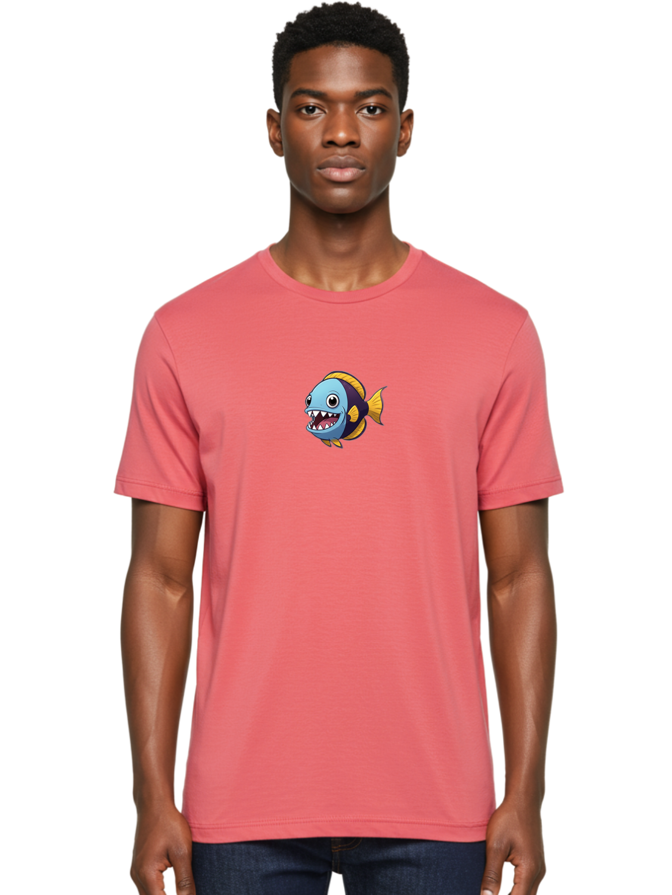 Cartoon-Fish Men'S Graphic Tee, 100% Cotton, Comfortable Casual Summer Wear, Machine Washable, Vintage Camera, Old Camera, Antique Camera, Black Camera, Classic Photography, Photography Equipment, Nostalgic Device, Film Camera, Camera Art Bag262