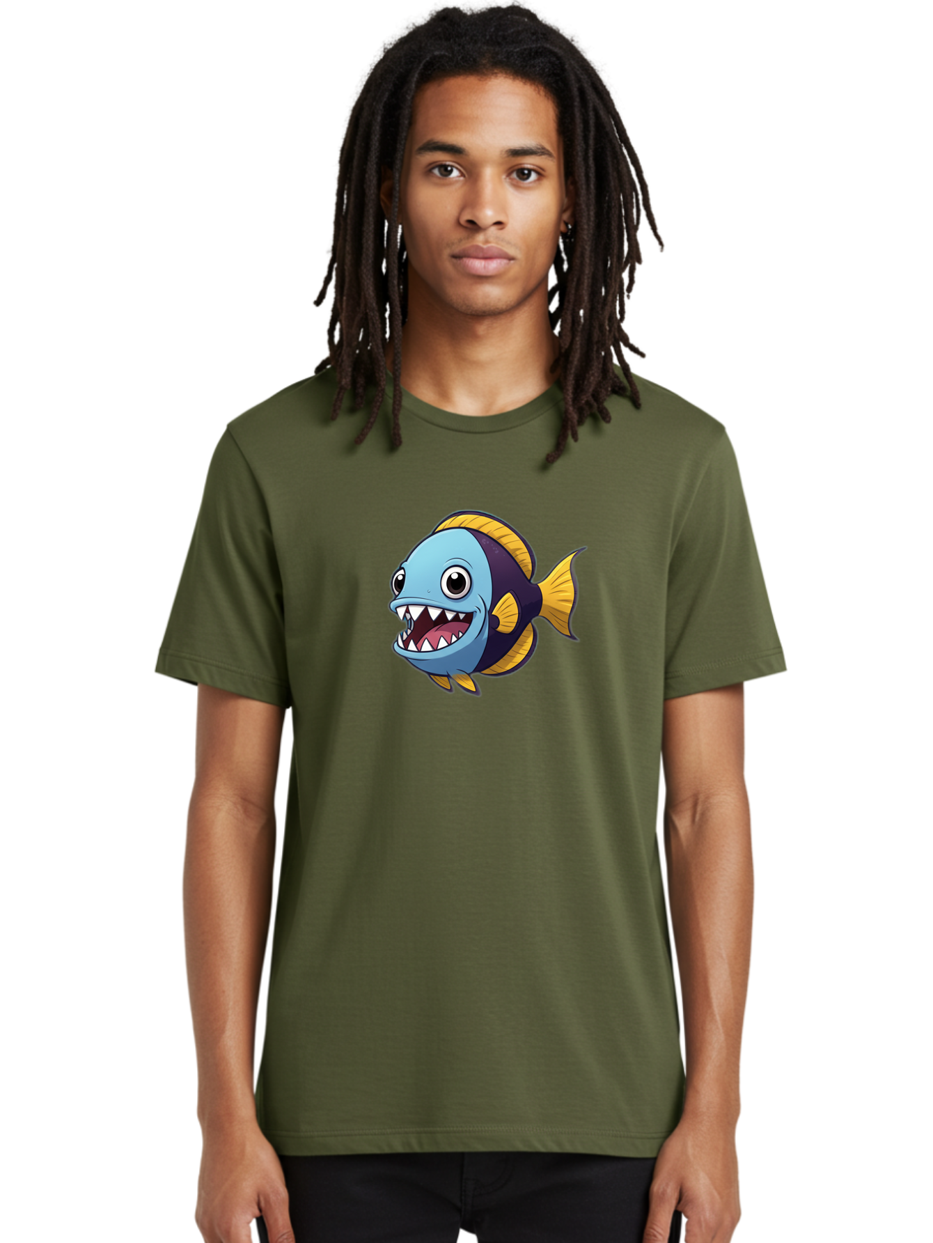 Cartoon-Fish Men'S Graphic Tee, 100% Cotton, Comfortable Casual Summer Wear, Machine Washable, Vintage Camera, Old Camera, Antique Camera, Black Camera, Classic Photography, Photography Equipment, Nostalgic Device, Film Camera, Camera Art Bag262