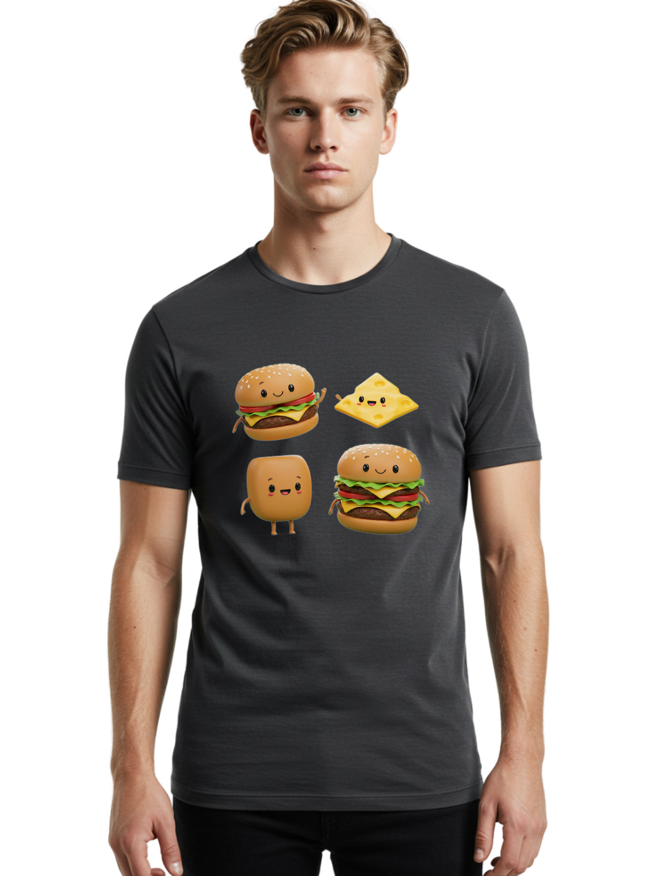Cartoon-Food Men'S Graphic Tee, 100% Cotton, Comfortable Casual Summer Wear, Machine Washable, Vintage Camera, Old Camera, Antique Camera, Black Camera, Classic Photography, Photography Equipment, Nostalgic Device, Film Camera, Camera Art Bag263
