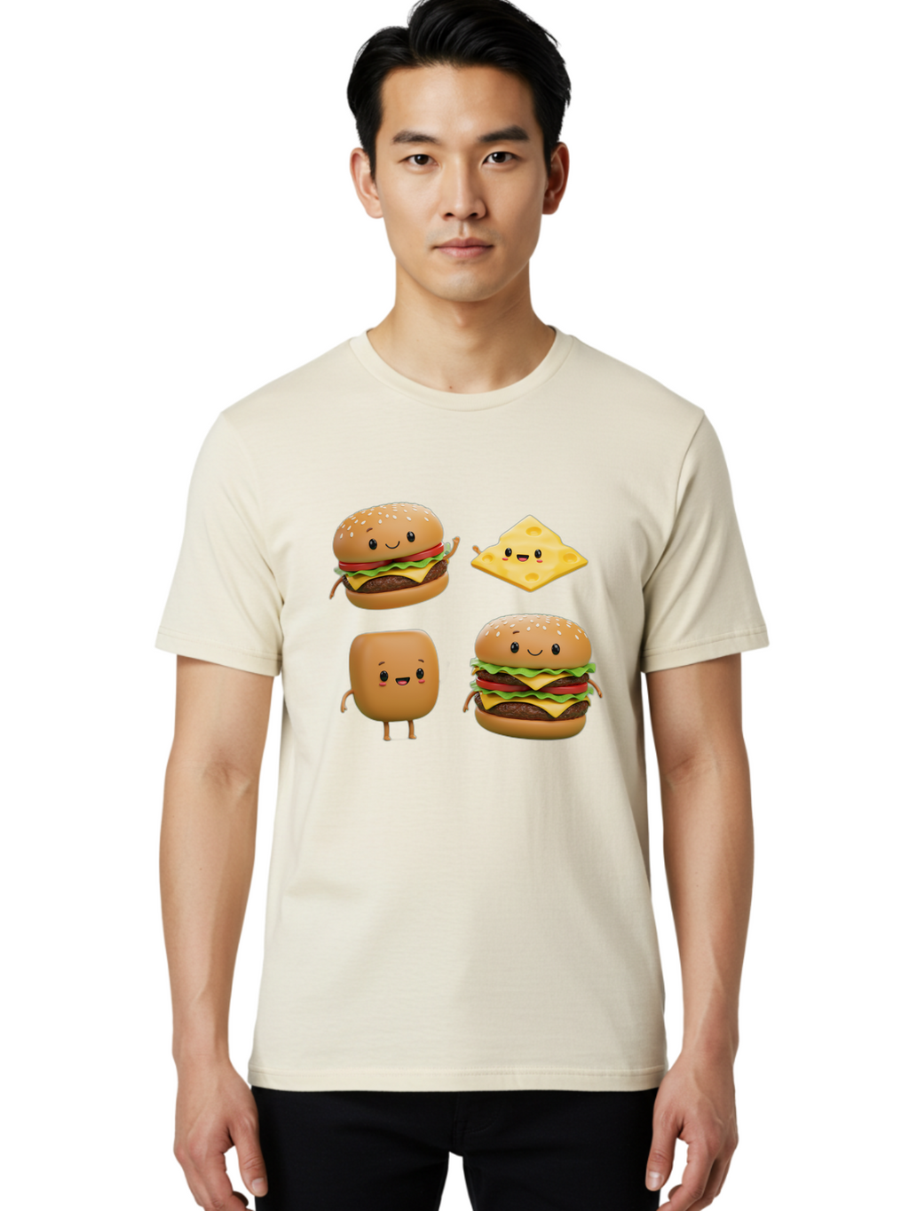 Cartoon-Food Men'S Graphic Tee, 100% Cotton, Comfortable Casual Summer Wear, Machine Washable, Vintage Camera, Old Camera, Antique Camera, Black Camera, Classic Photography, Photography Equipment, Nostalgic Device, Film Camera, Camera Art Bag263