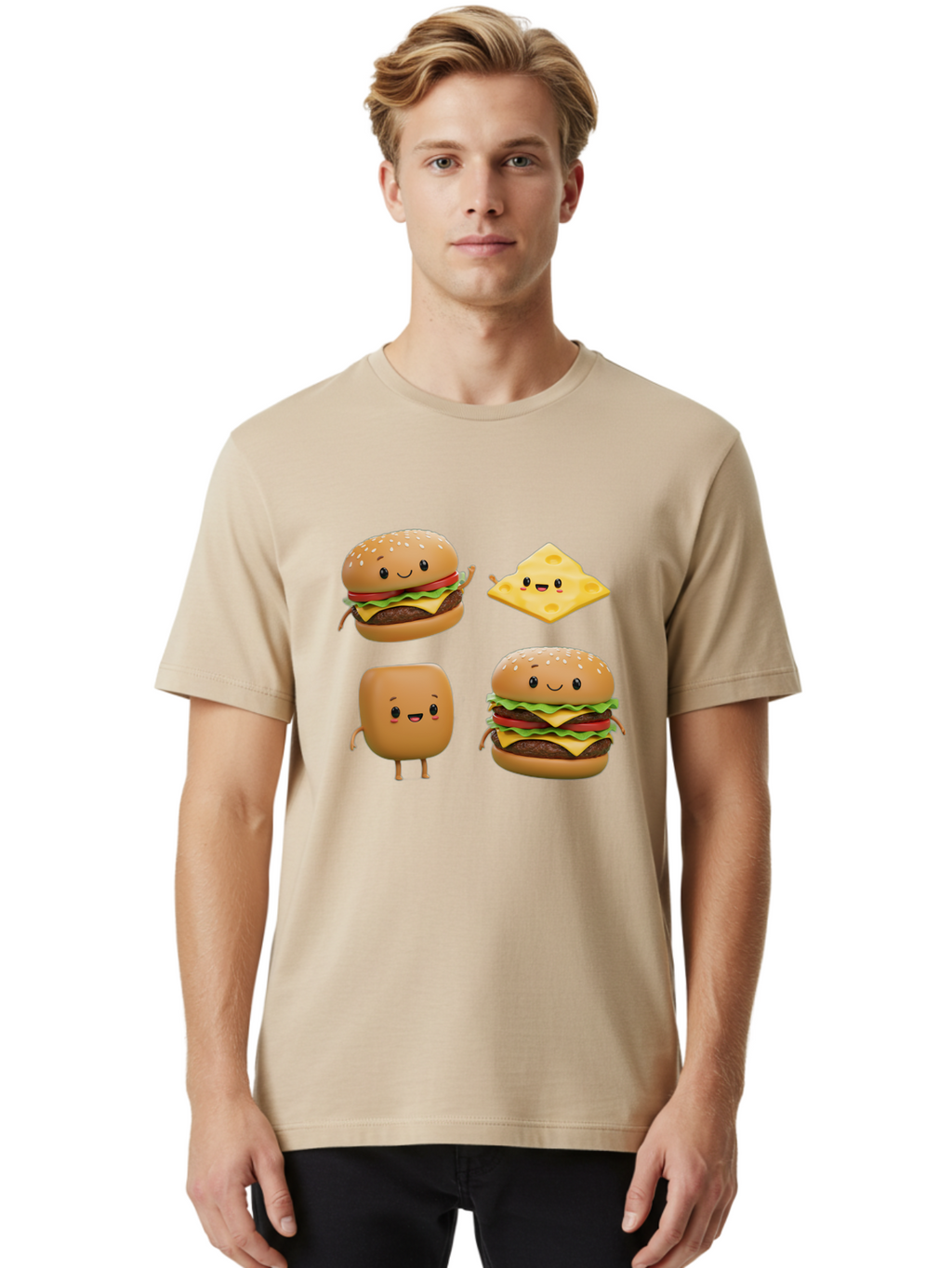 Cartoon-Food Men'S Graphic Tee, 100% Cotton, Comfortable Casual Summer Wear, Machine Washable, Vintage Camera, Old Camera, Antique Camera, Black Camera, Classic Photography, Photography Equipment, Nostalgic Device, Film Camera, Camera Art Bag263