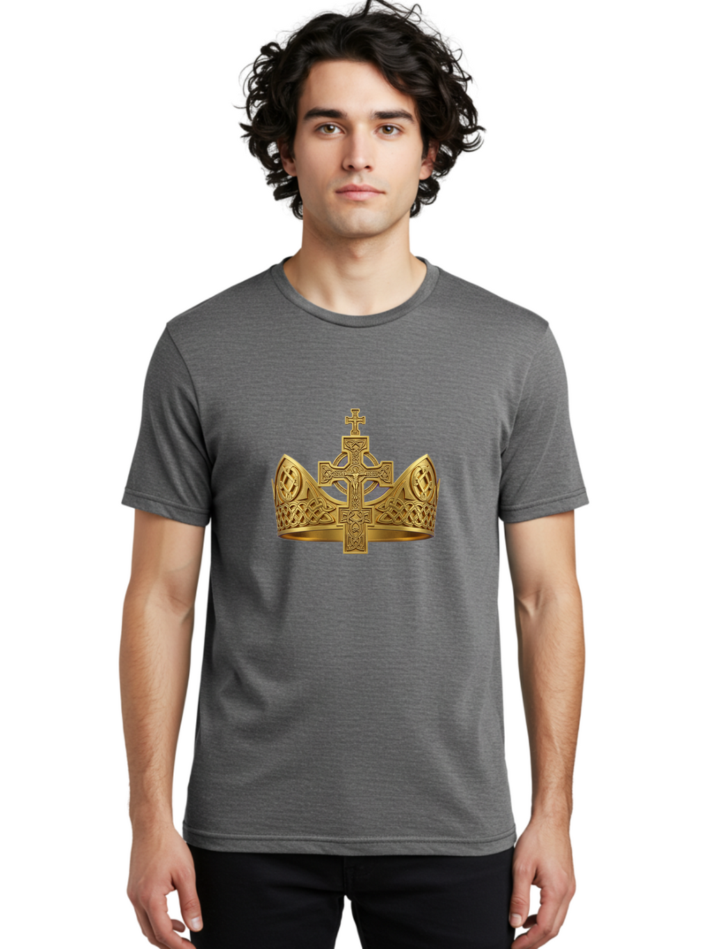 Celtic-Cross-Crown Men'S Graphic Tee, 100% Cotton, Comfortable Casual Summer Wear, Machine Washable, Vintage Camera, Old Camera, Antique Camera, Black Camera, Classic Photography, Photography Equipment, Nostalgic Device, Film Camera, Bag268