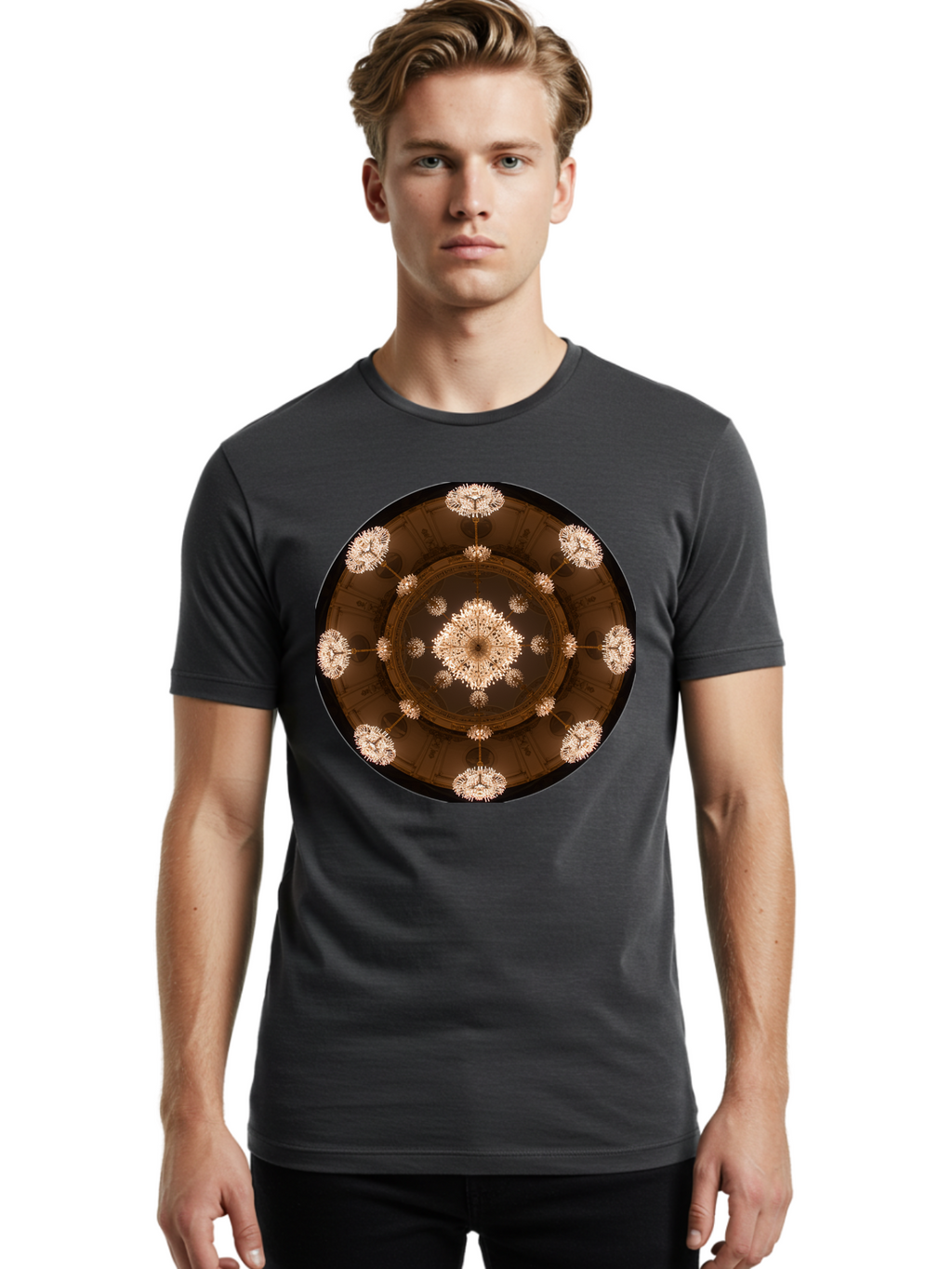 Chandelier-Dome Men'S Graphic Tee, 100% Cotton, Comfortable Casual Summer Wear, Machine Washable, Vintage Camera, Old Camera, Antique Camera, Black Camera, Classic Photography, Photography Equipment, Nostalgic Device, Film Camera, Camera Art Bag274