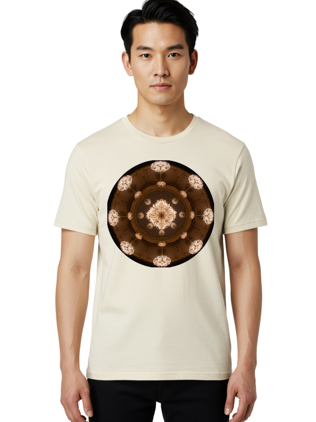 Chandelier-Dome Men'S Graphic Tee, 100% Cotton, Comfortable Casual Summer Wear, Machine Washable, Vintage Camera, Old Camera, Antique Camera, Black Camera, Classic Photography, Photography Equipment, Nostalgic Device, Film Camera, Camera Art Bag274