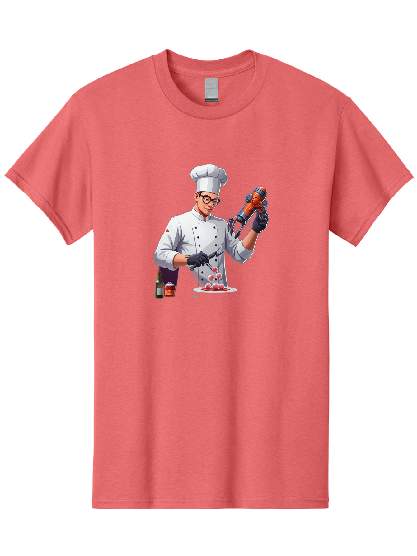 Chef-With-Meatball-Gun Men'S Graphic Tee, 100% Cotton, Comfortable Casual Summer Wear, Machine Washable, Vintage Camera, Old Camera, Antique Camera, Black Camera, Classic Photography, Photography Equipment, Nostalgic Device, Film Camera, Bag278