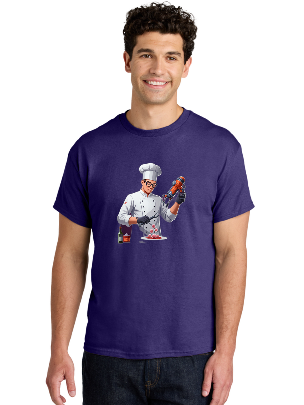 Chef-With-Meatball-Gun Men'S Graphic Tee, 100% Cotton, Comfortable Casual Summer Wear, Machine Washable, Vintage Camera, Old Camera, Antique Camera, Black Camera, Classic Photography, Photography Equipment, Nostalgic Device, Film Camera, Bag278