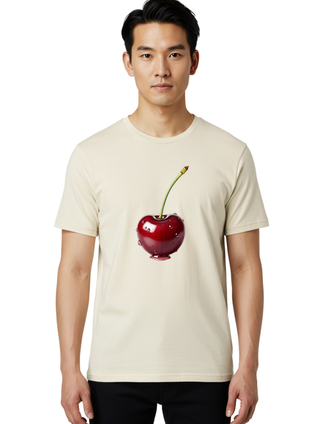 Cherry Men'S Graphic Tee, 100% Cotton, Comfortable Casual Summer Wear, Machine Washable, Vintage Camera, Old Camera, Antique Camera, Black Camera, Classic Photography, Photography Equipment, Nostalgic Device, Film Camera, Camera Art Bag279