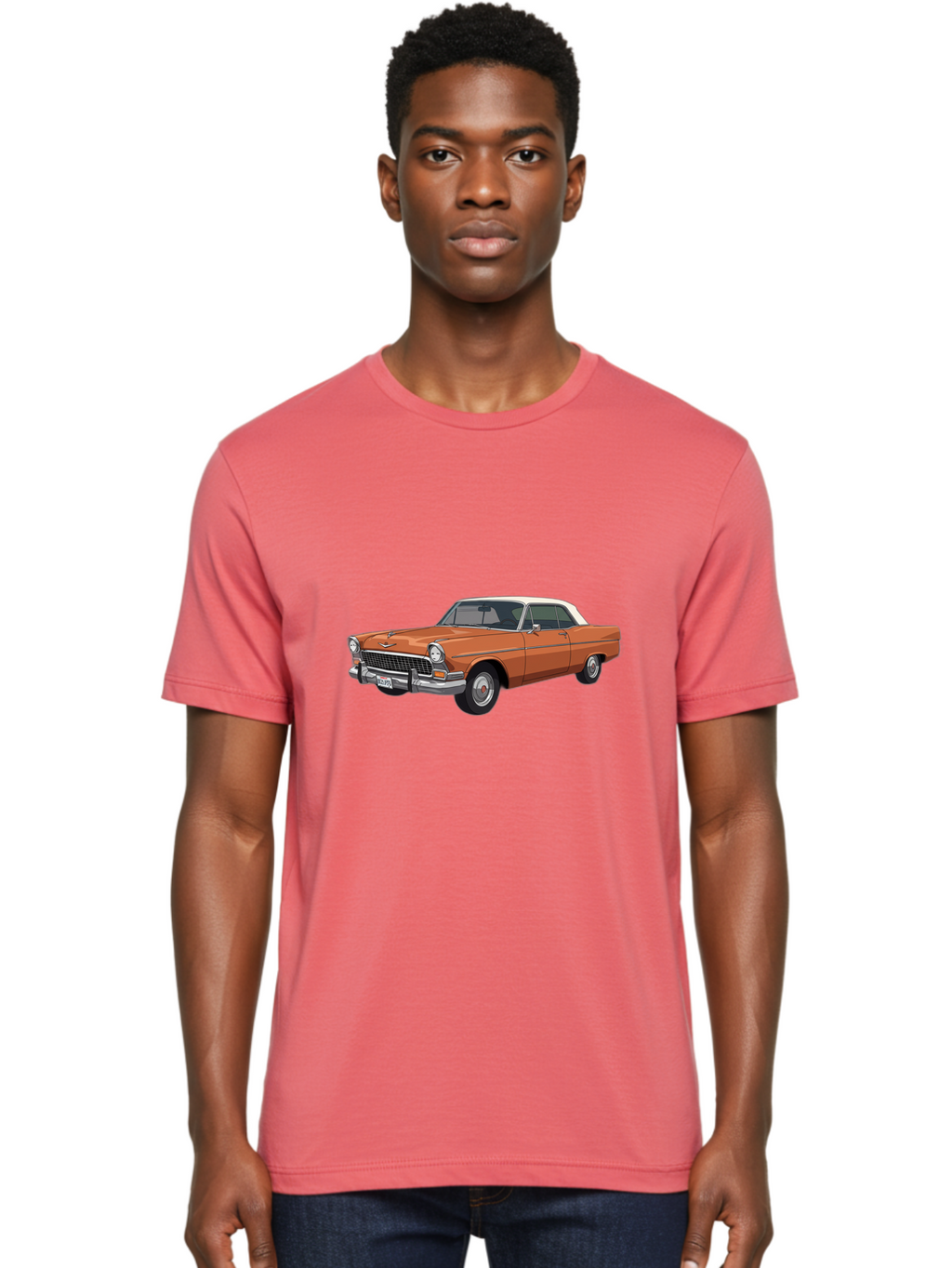 Chevrolet-Bel-Air Men'S Graphic Tee, 100% Cotton, Comfortable Casual Summer Wear, Machine Washable, Vintage Camera, Old Camera, Antique Camera, Black Camera, Classic Photography, Photography Equipment, Nostalgic Device, Film Camera, Camera Art Bag280