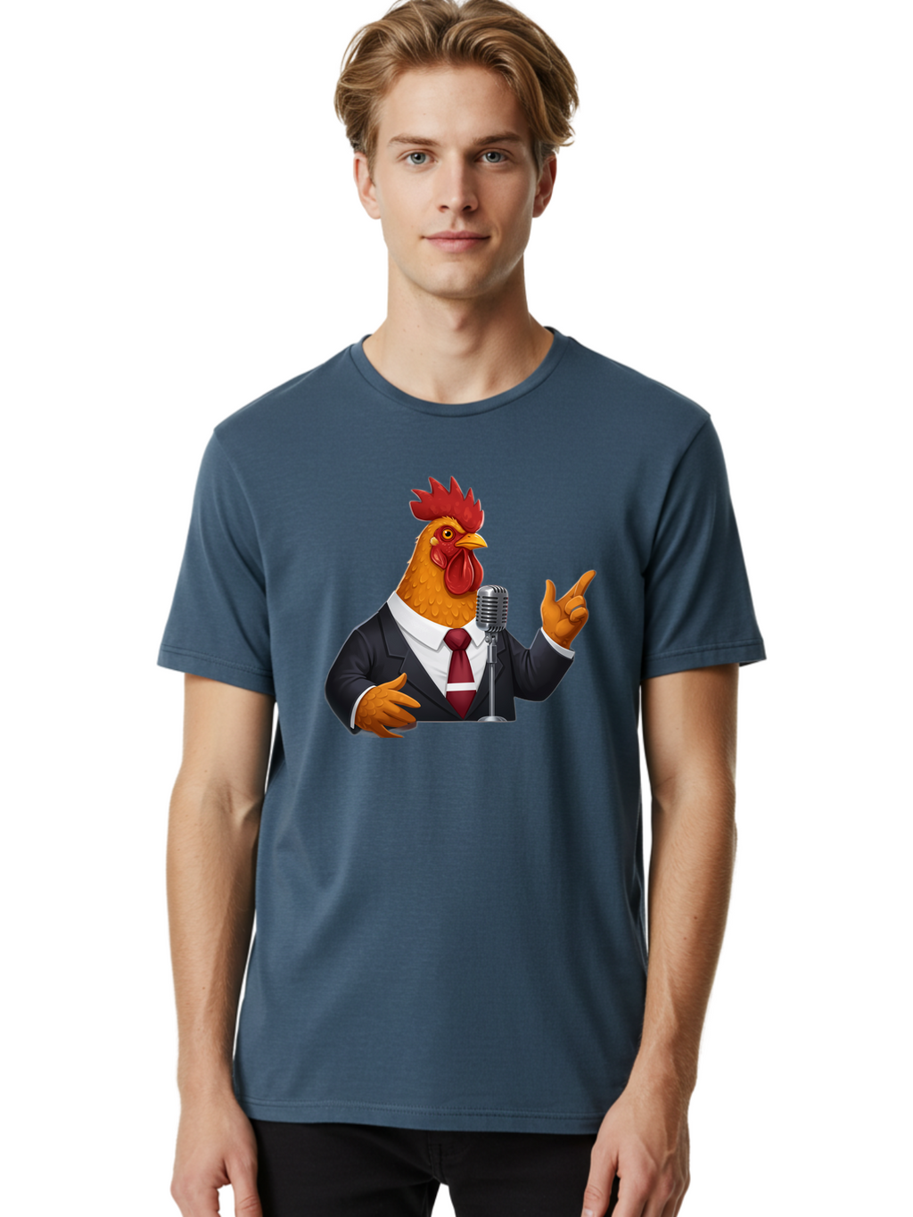 Chicken-In-Suit Men'S Graphic Tee, 100% Cotton, Comfortable Casual Summer Wear, Machine Washable, Vintage Camera, Old Camera, Antique Camera, Black Camera, Classic Photography, Photography Equipment, Nostalgic Device, Film Camera, Camera Art Bag282