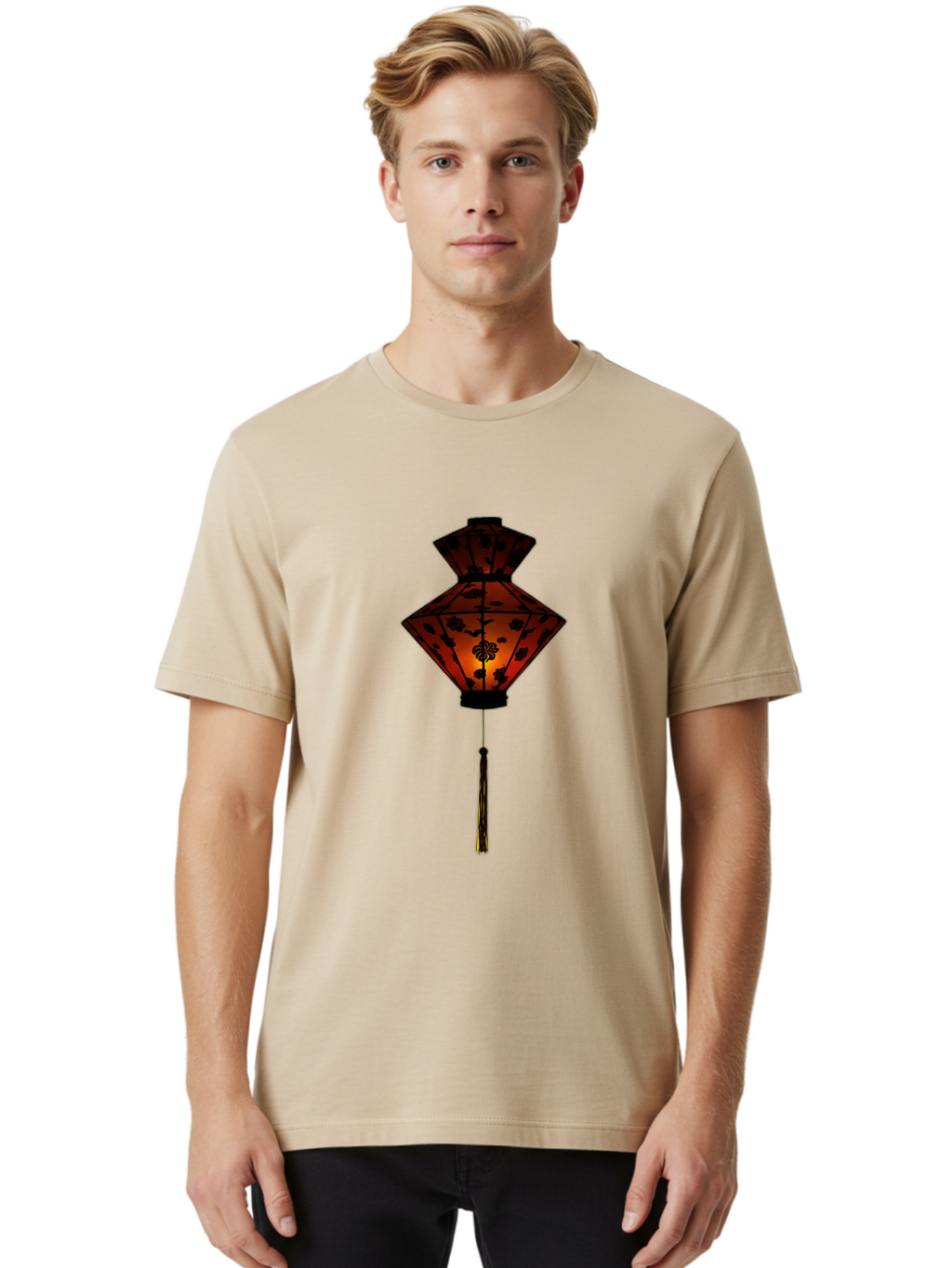 Chinese-Lantern-1 Men'S Graphic Tee, 100% Cotton, Comfortable Casual Summer Wear, Machine Washable, Vintage Camera, Old Camera, Antique Camera, Black Camera, Classic Photography, Photography Equipment, Nostalgic Device, Film Camera, Camera Art Bag283