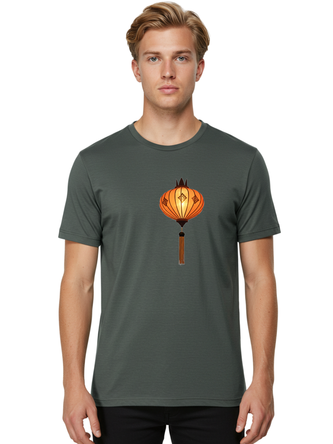 Chinese-Lantern Men'S Graphic Tee, 100% Cotton, Comfortable Casual Summer Wear, Machine Washable, Vintage Camera, Old Camera, Antique Camera, Black Camera, Classic Photography, Photography Equipment, Nostalgic Device, Film Camera, Camera Art Bag284
