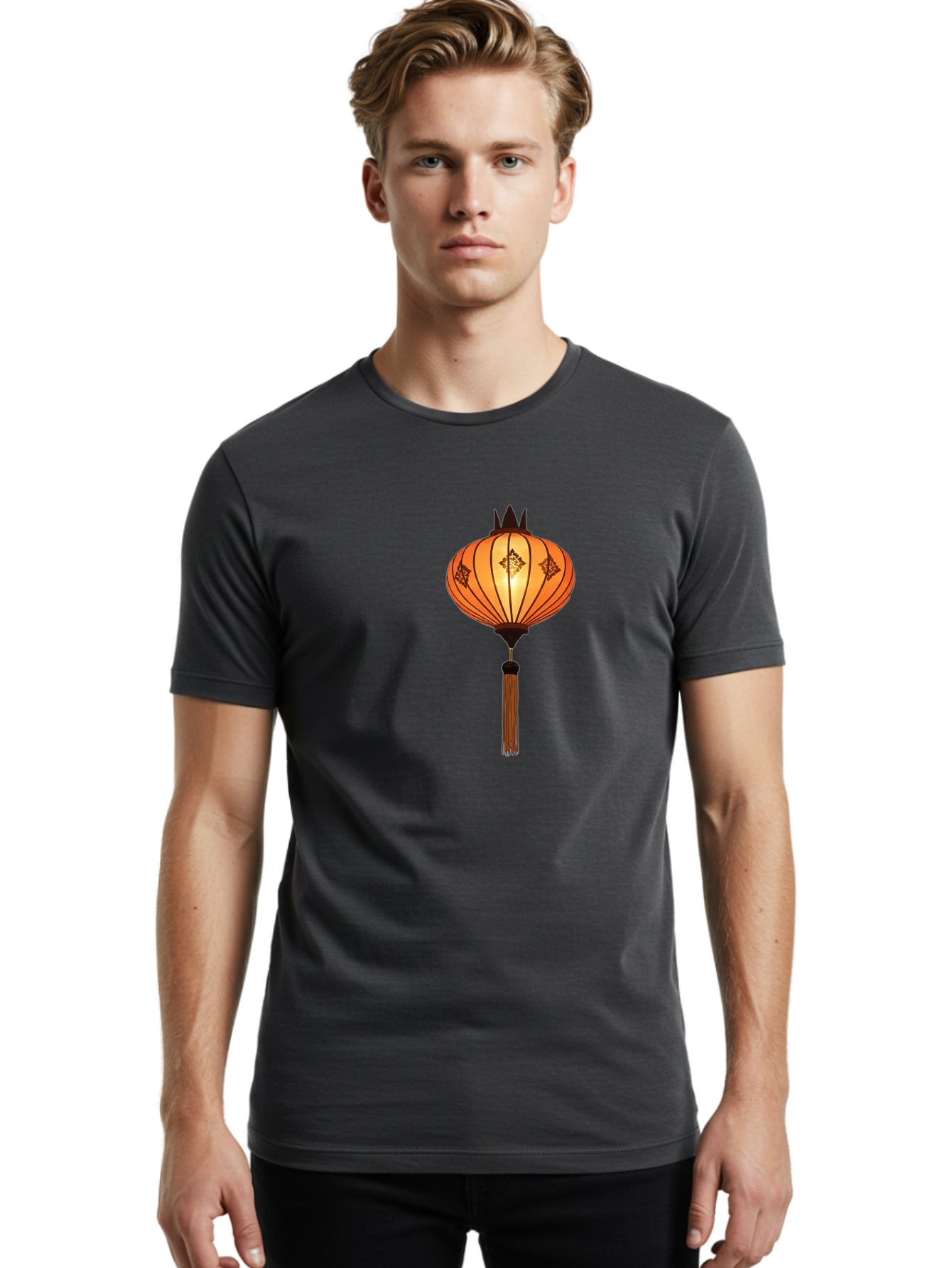 Chinese-Lantern Men'S Graphic Tee, 100% Cotton, Comfortable Casual Summer Wear, Machine Washable, Vintage Camera, Old Camera, Antique Camera, Black Camera, Classic Photography, Photography Equipment, Nostalgic Device, Film Camera, Camera Art Bag284
