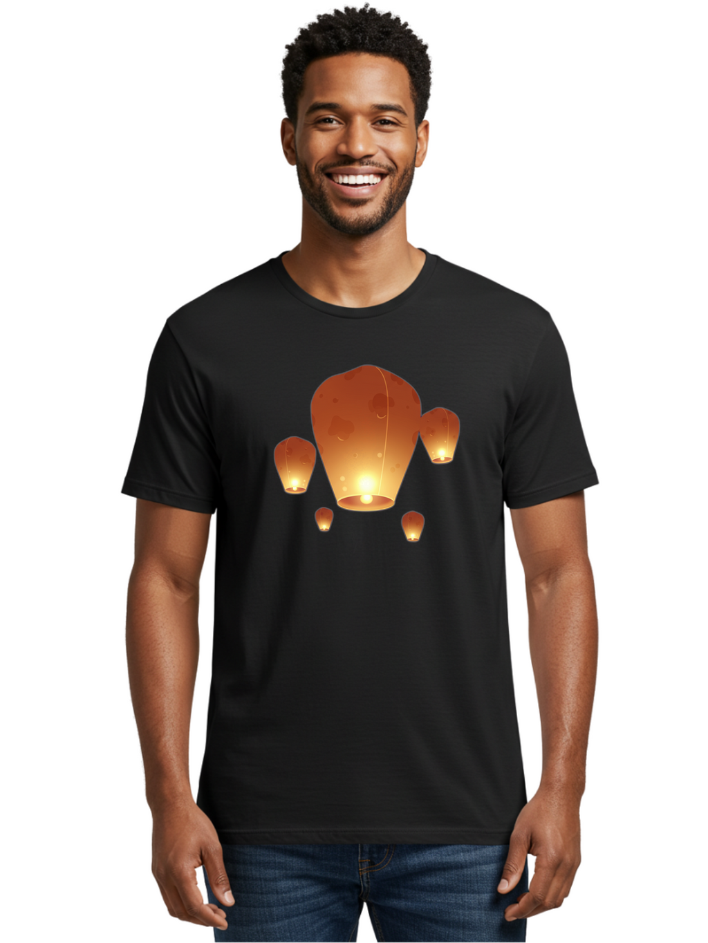Chinese-Lanterns Men'S Graphic Tee, 100% Cotton, Comfortable Casual Summer Wear, Machine Washable, Vintage Camera, Old Camera, Antique Camera, Black Camera, Classic Photography, Photography Equipment, Nostalgic Device, Film Camera, Camera Art Bag285