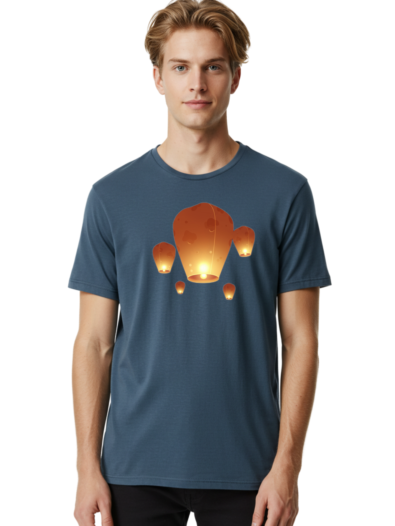 Chinese-Lanterns Men'S Graphic Tee, 100% Cotton, Comfortable Casual Summer Wear, Machine Washable, Vintage Camera, Old Camera, Antique Camera, Black Camera, Classic Photography, Photography Equipment, Nostalgic Device, Film Camera, Camera Art Bag285