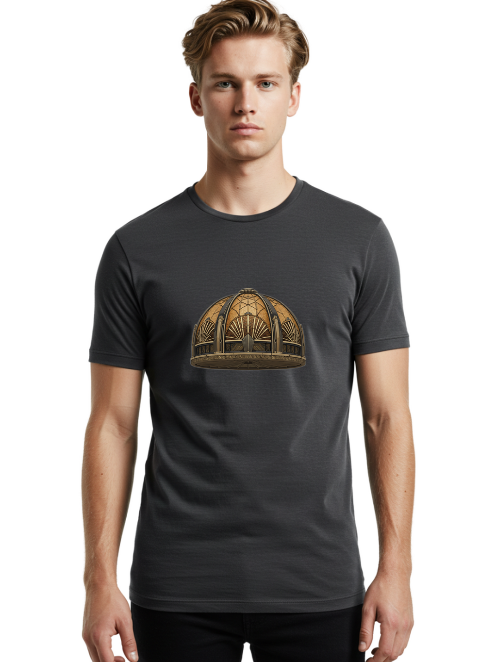 Chrome-Dome Men'S Graphic Tee, 100% Cotton, Comfortable Casual Summer Wear, Machine Washable, Vintage Camera, Old Camera, Antique Camera, Black Camera, Classic Photography, Photography Equipment, Nostalgic Device, Film Camera, Camera Art Bag290