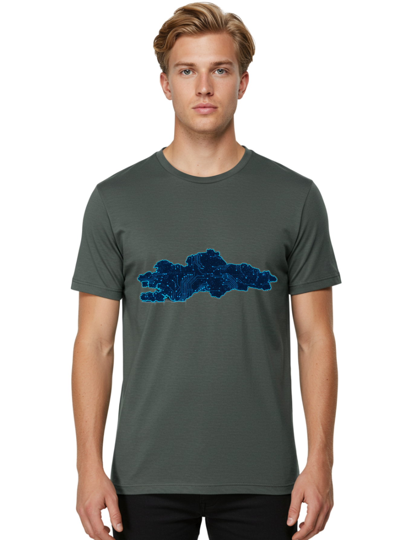 Circuit-Board-Map Men'S Graphic Tee, 100% Cotton, Comfortable Casual Summer Wear, Machine Washable, Vintage Camera, Old Camera, Antique Camera, Black Camera, Classic Photography, Photography Equipment, Nostalgic Device, Film Camera, Camera Art Bag292