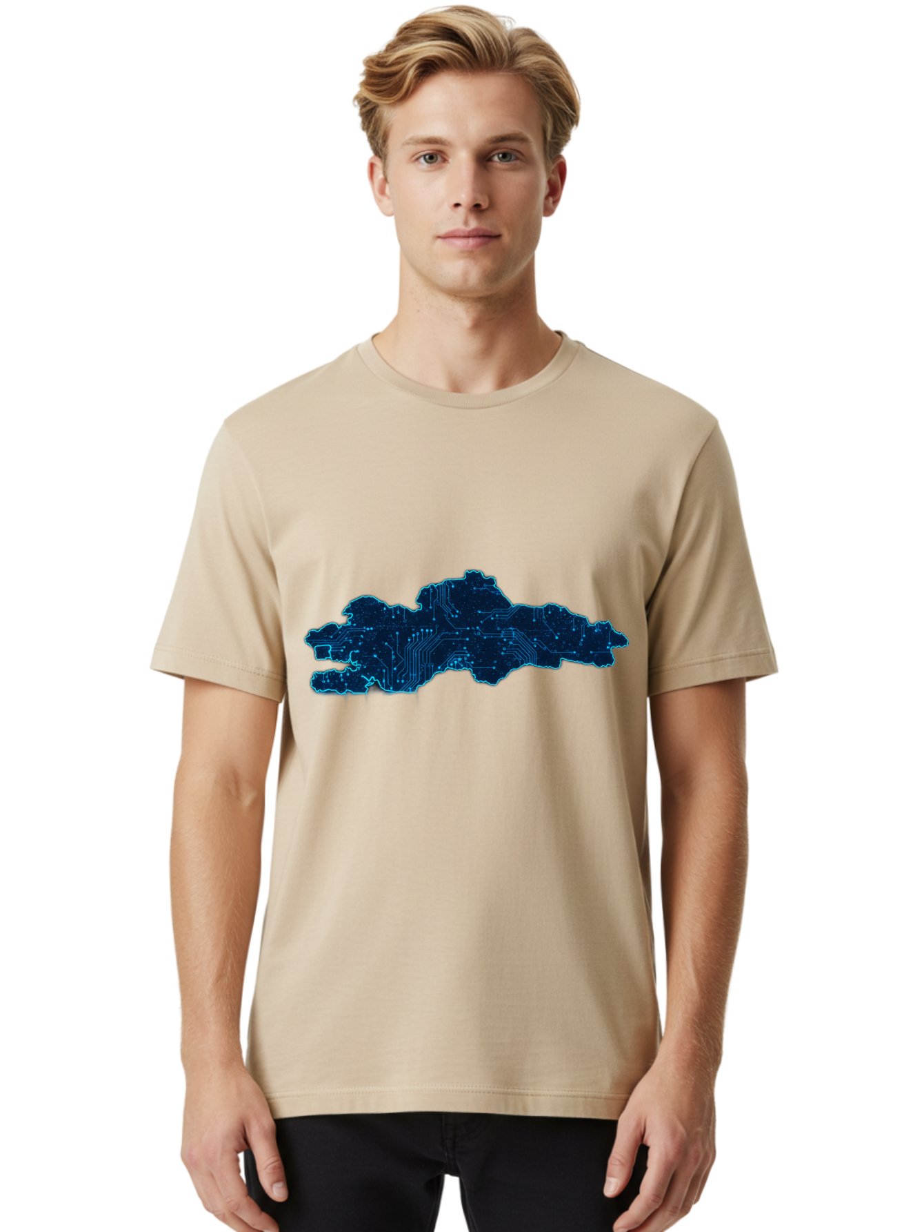 Circuit-Board-Map Men'S Graphic Tee, 100% Cotton, Comfortable Casual Summer Wear, Machine Washable, Vintage Camera, Old Camera, Antique Camera, Black Camera, Classic Photography, Photography Equipment, Nostalgic Device, Film Camera, Camera Art Bag292