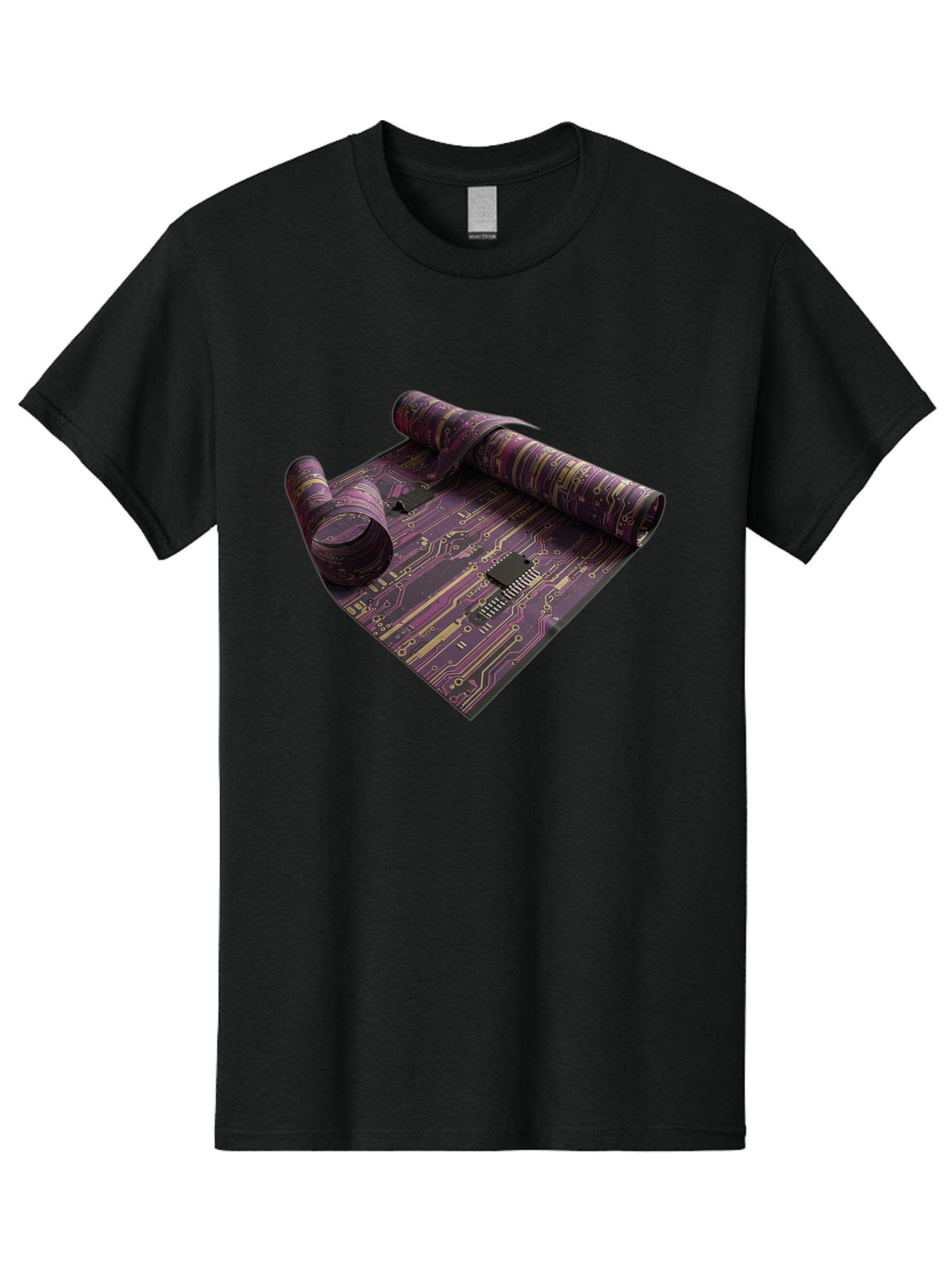 Circuit-Board-Rug Men'S Graphic Tee, 100% Cotton, Comfortable Casual Summer Wear, Machine Washable, Vintage Camera, Old Camera, Antique Camera, Black Camera, Classic Photography, Photography Equipment, Nostalgic Device, Film Camera, Camera Art Bag293